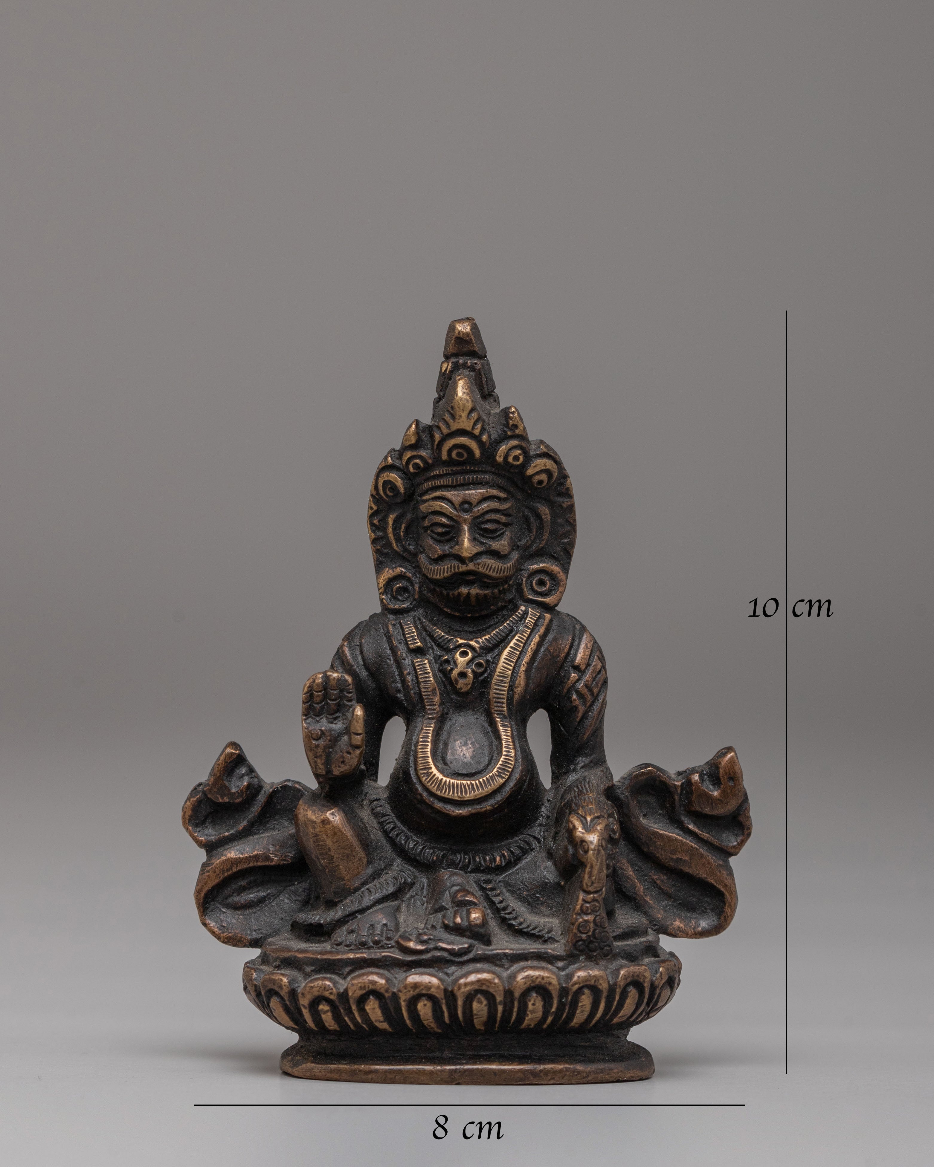 Handmade Kubera Statue | Brass Wealth Deity