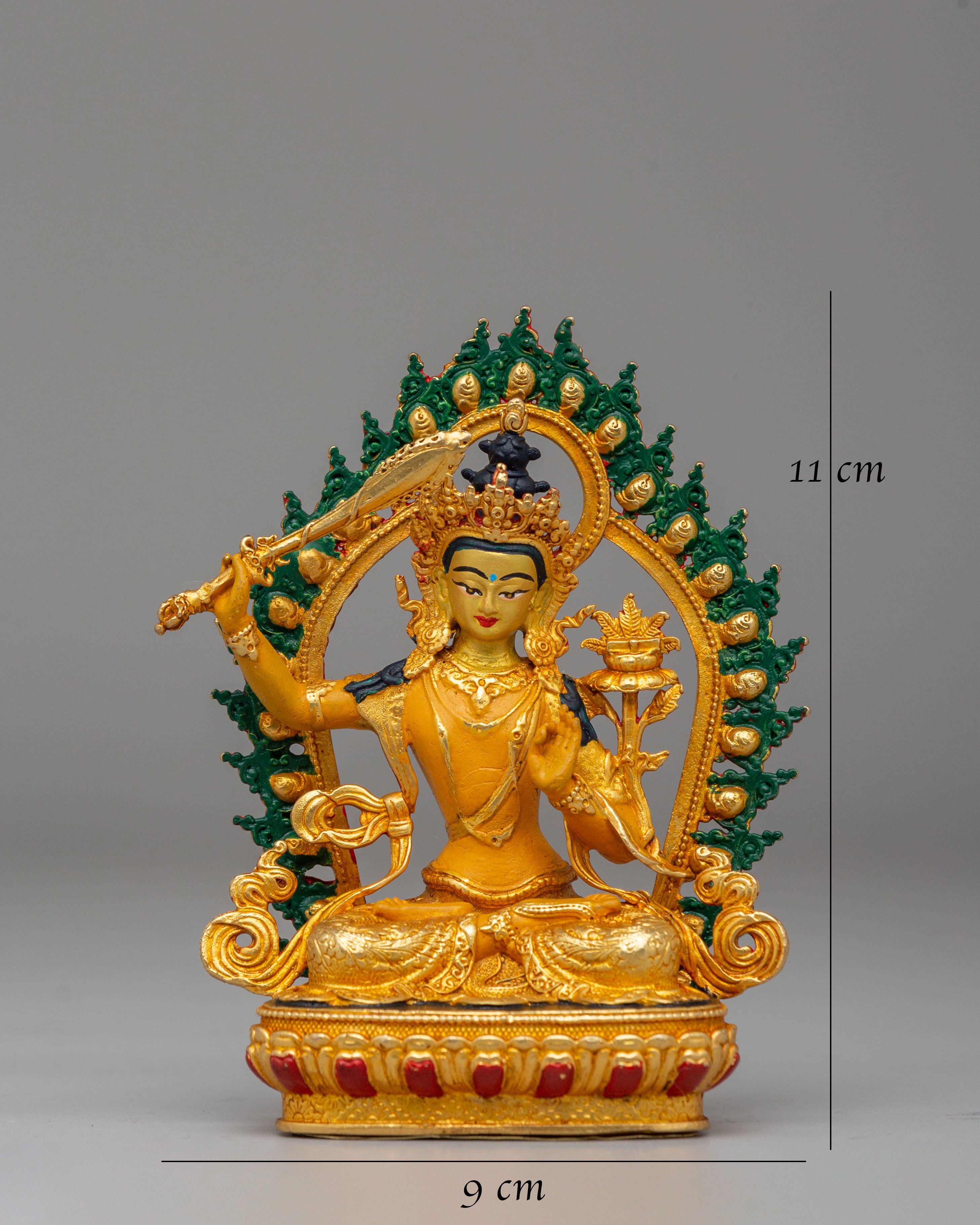 Handcrafted Manjushri Deity Statue | Buddhist Art