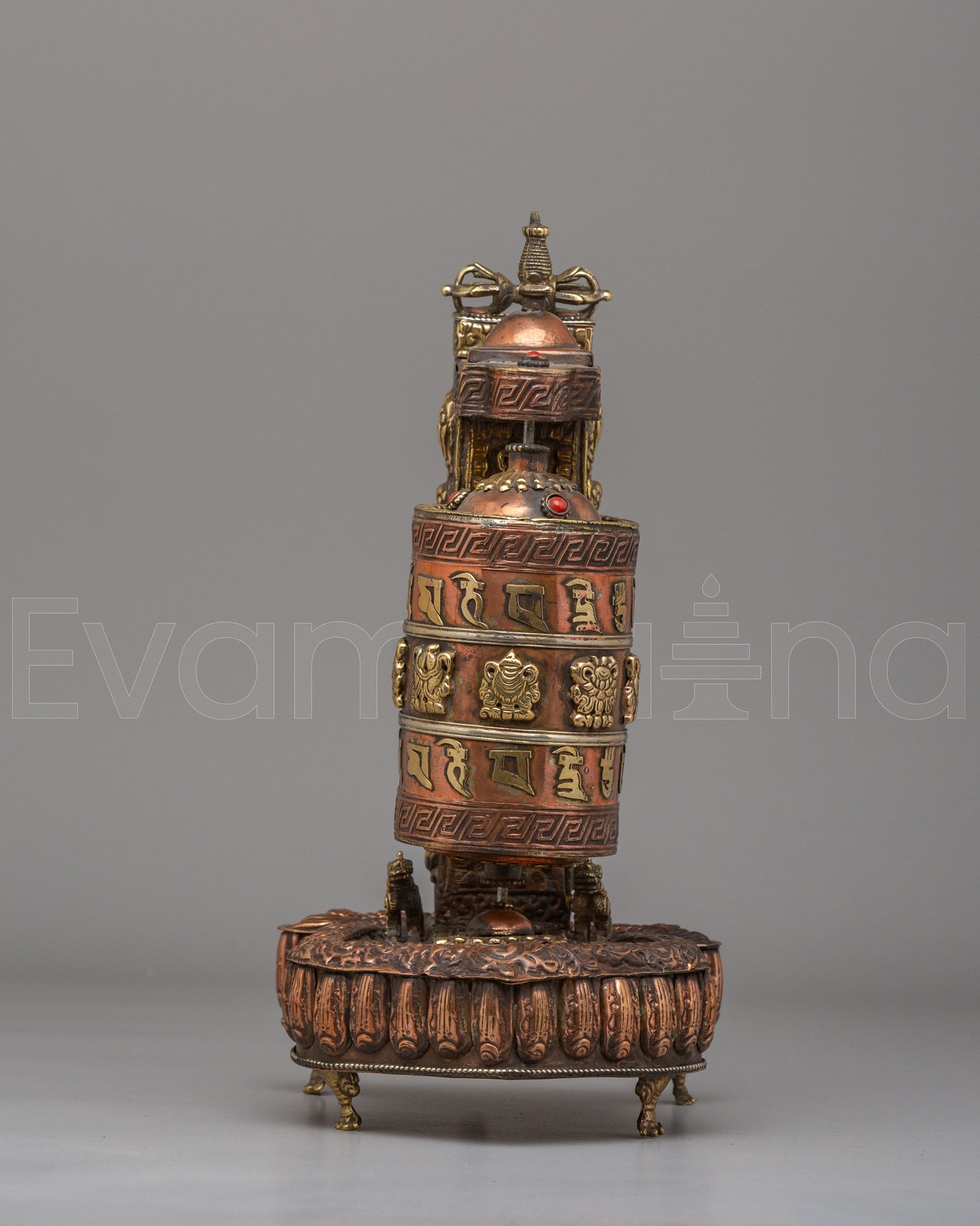 Spiritual Prayer Wheel with Incense Burner