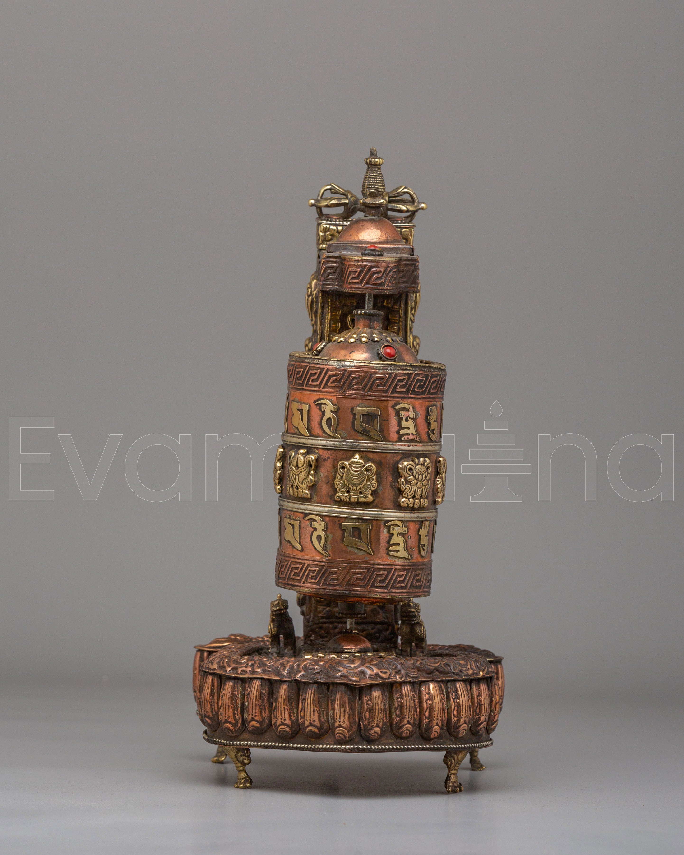 Spiritual Prayer Wheel with Incense Burner