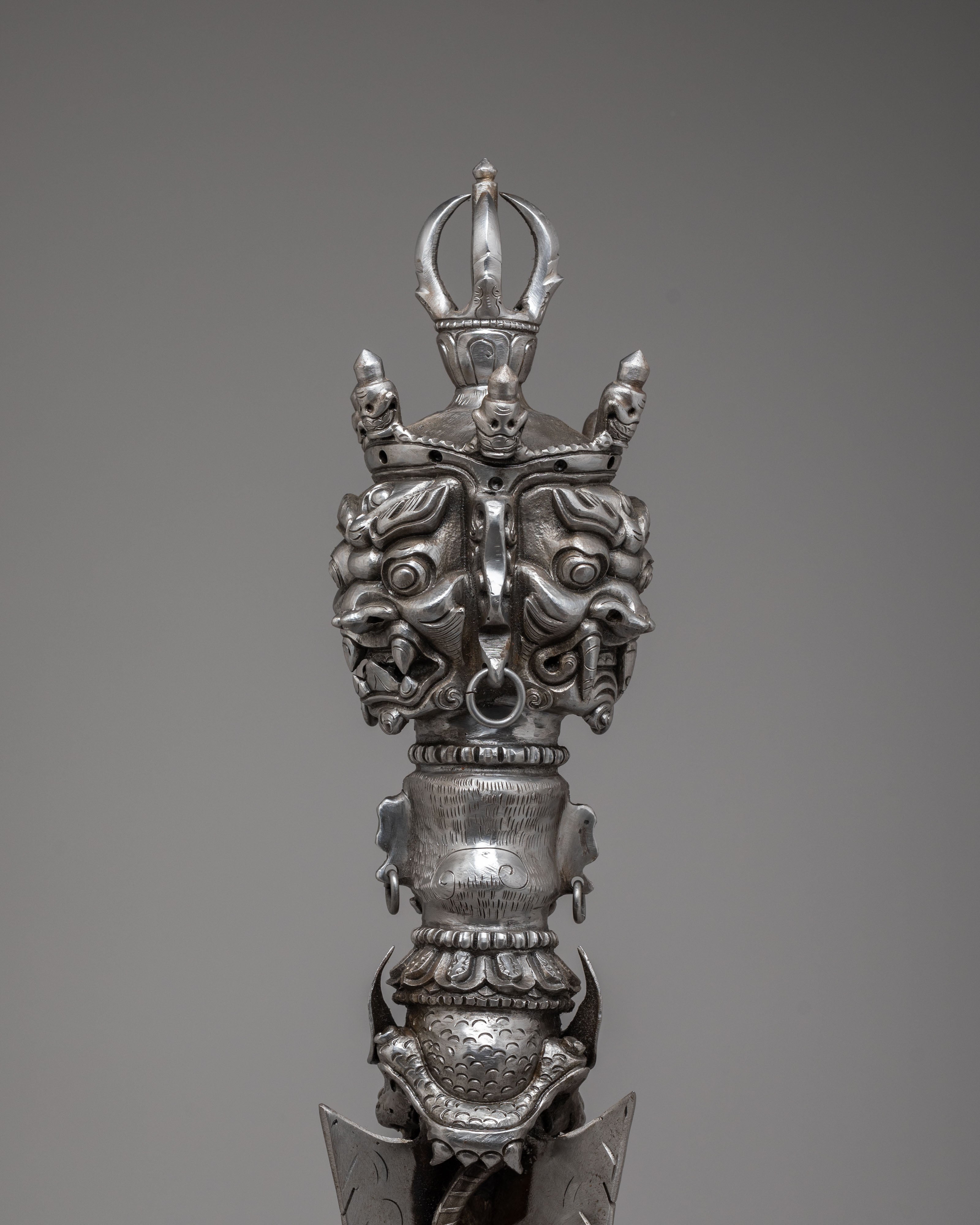 Traditional Tibetan Phurba Dagger | Sacred Ritual Tool for Spiritual Ceremonies