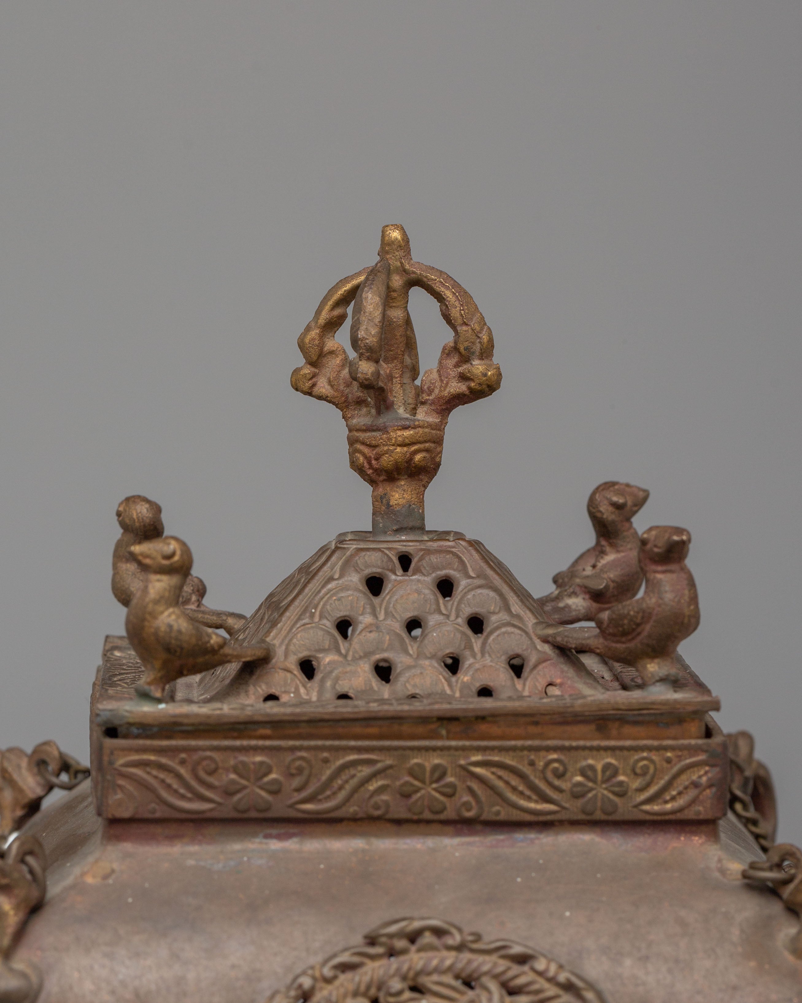 Handmade Buddhist Incense Holder | Traditional Tibetan Ritual Artifact