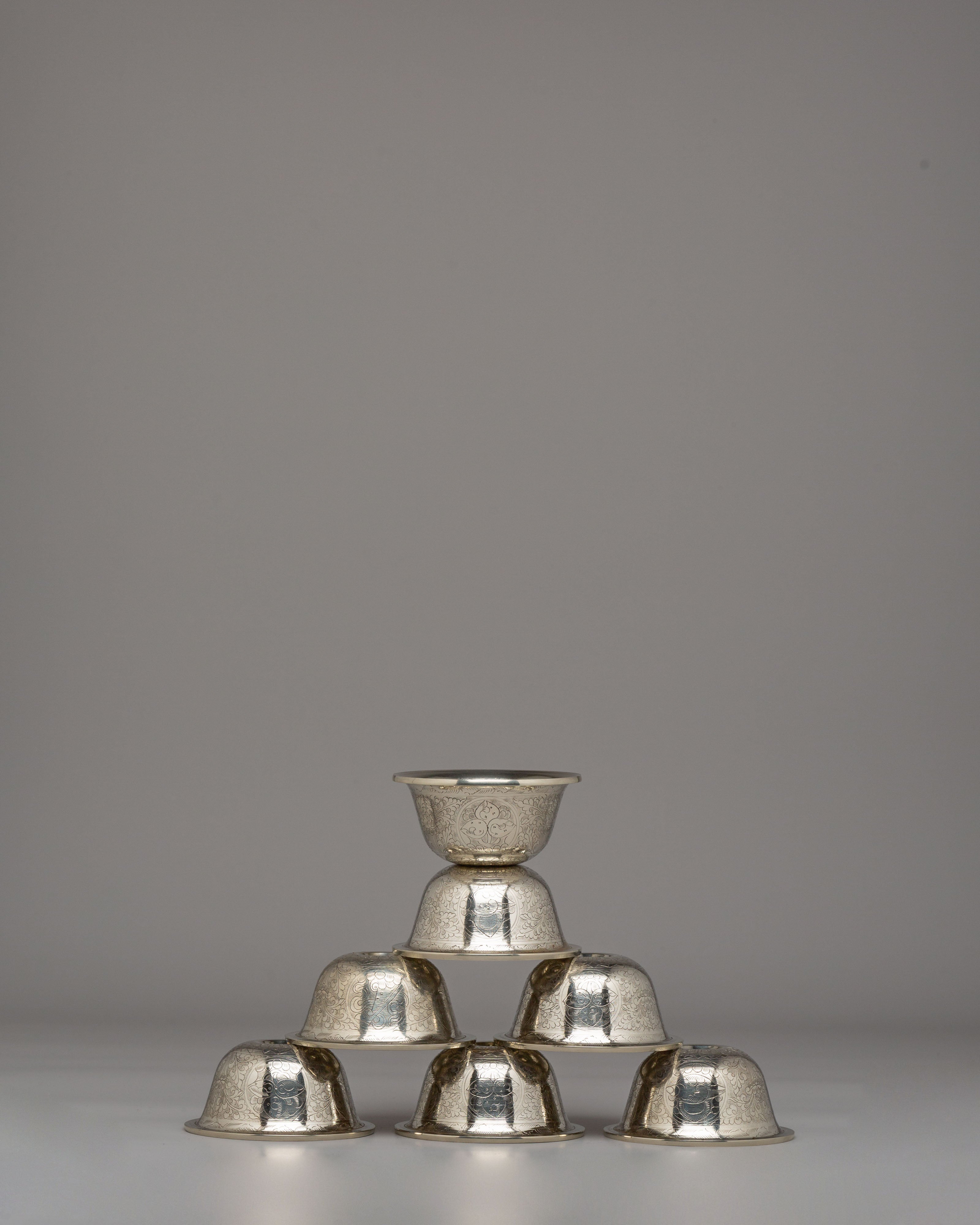 Spiritual Buddhist Offering Bowl Set | Meditation Altar Decor