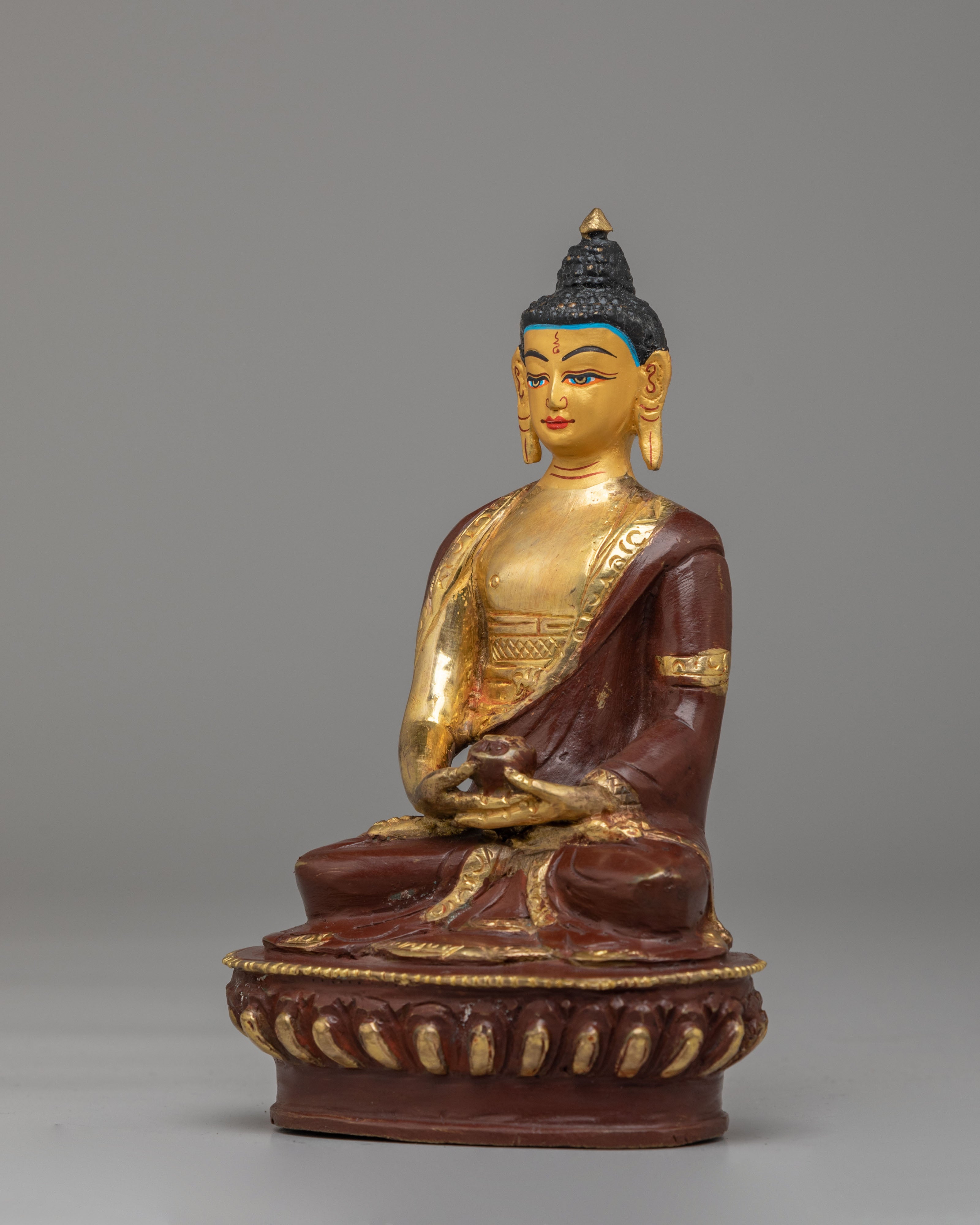 Buddhist Pure Land Amitabha Statue | Traditional Tibetan Handcrafted Artwork