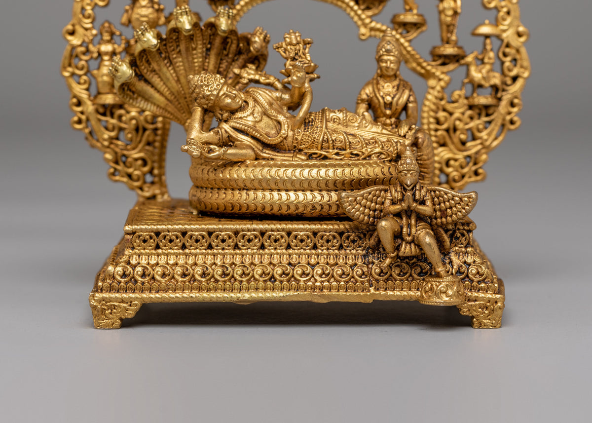 Traditional Bishnu Statue | Handcrafted Himalayan Artwork
