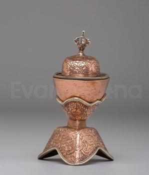 Traditional Kapala | Handcrafted Copper Ritual Art