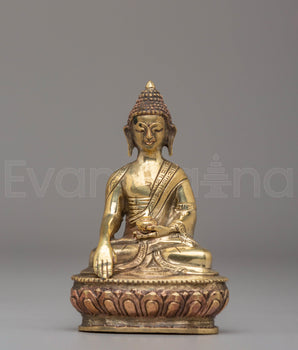 Shakyamuni Buddha Spiritual Statue | Traditional Tibetan Buddhist Artwork
