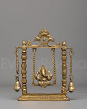 Handmade Ritual Ganesh on Swing
