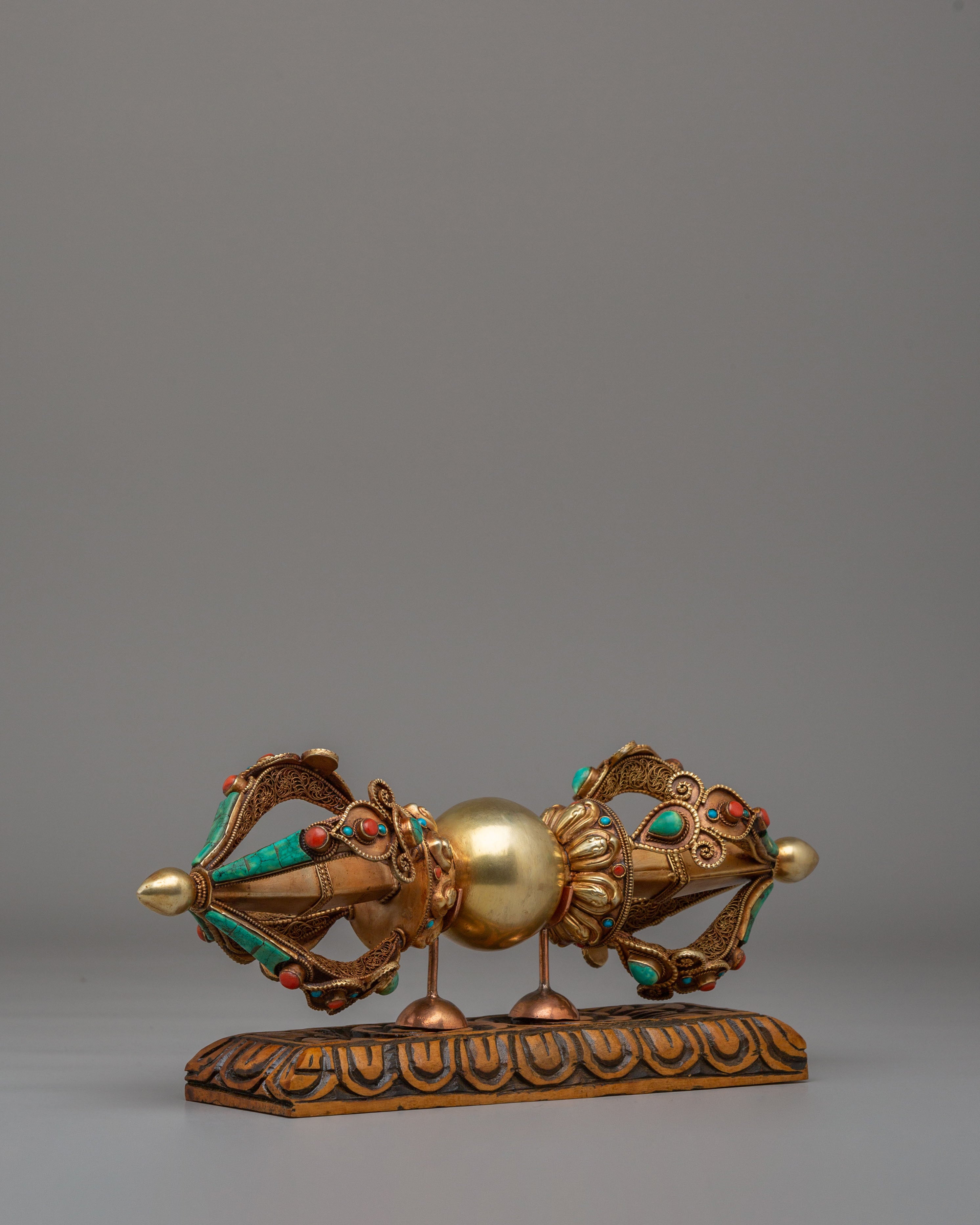 Buddhist Shrine Vajra With Stand | Symbol of Protection & Strength