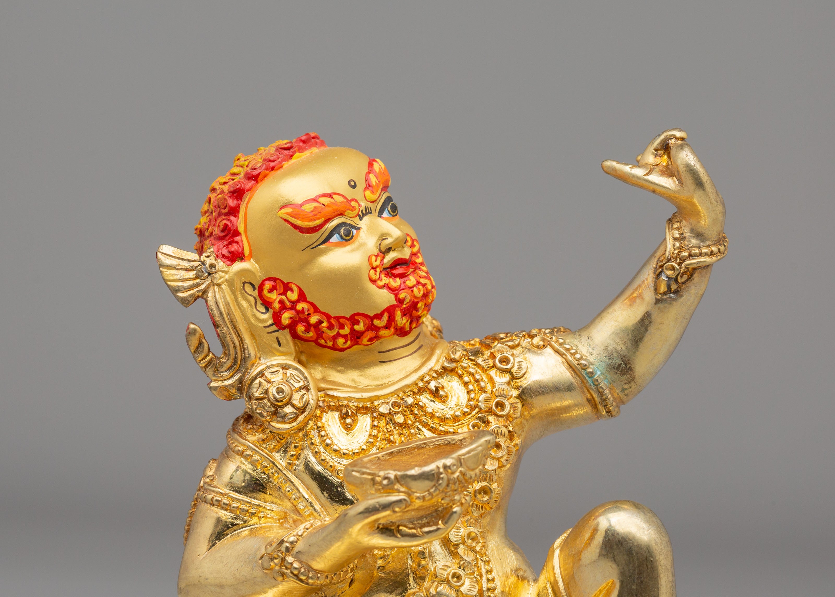 Himalayan Buddhist Master Statue | Tibetan Spiritual Art