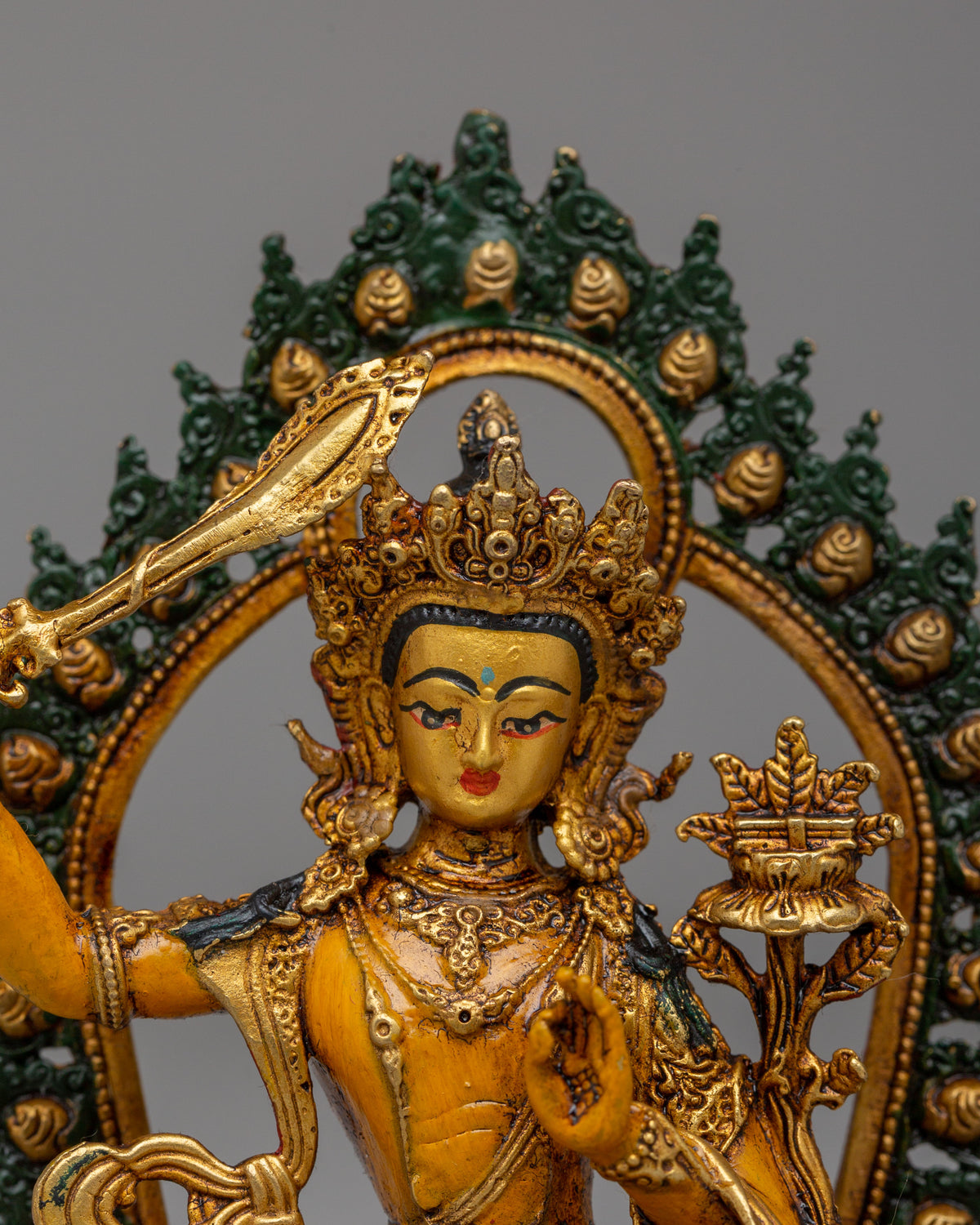 Traditional Manjushri Deity Statue | Symbol of Wisdom and Enlightenment