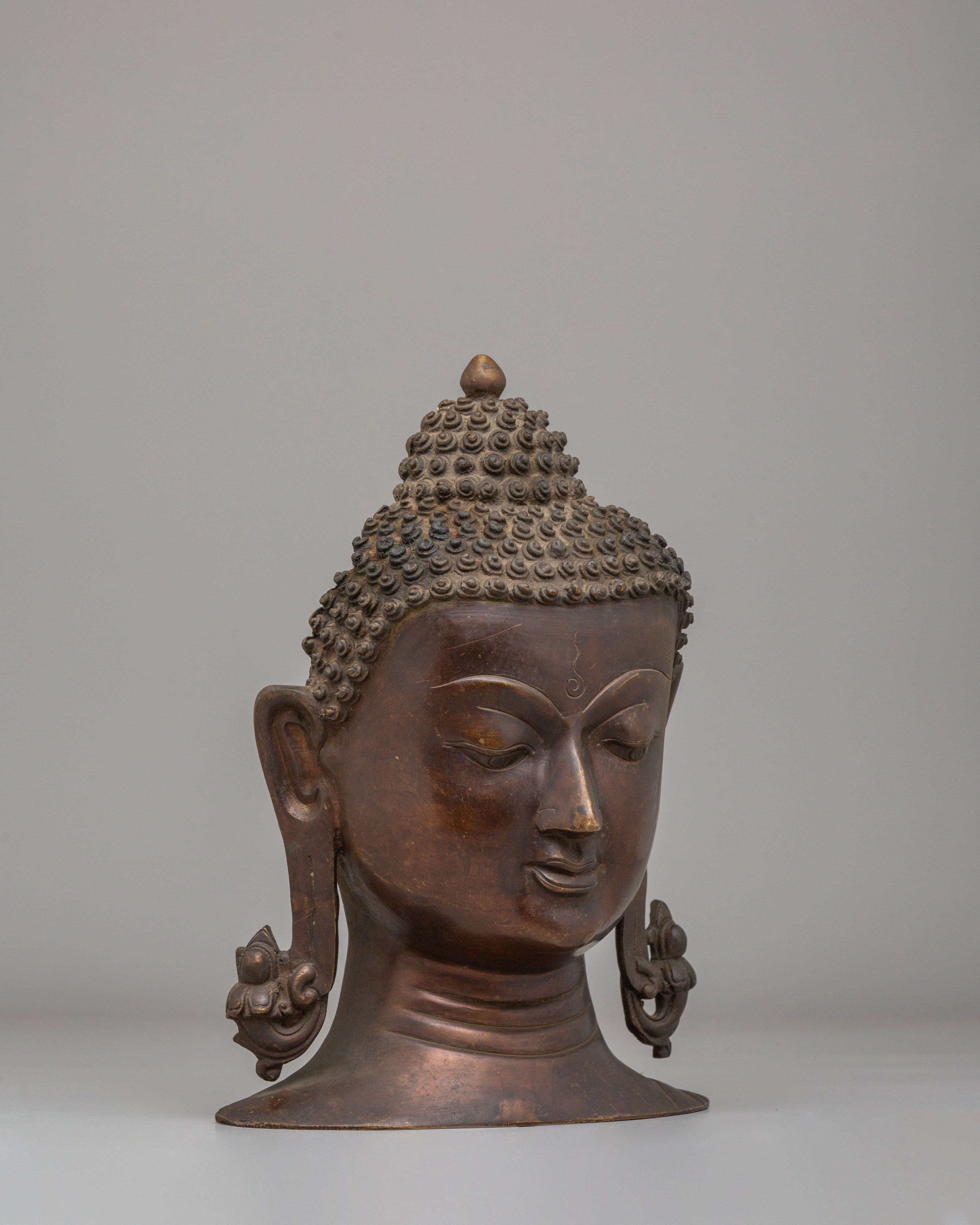 Enlightened Buddha Head Decor | Perfect for Home Altars & Meditation Spaces