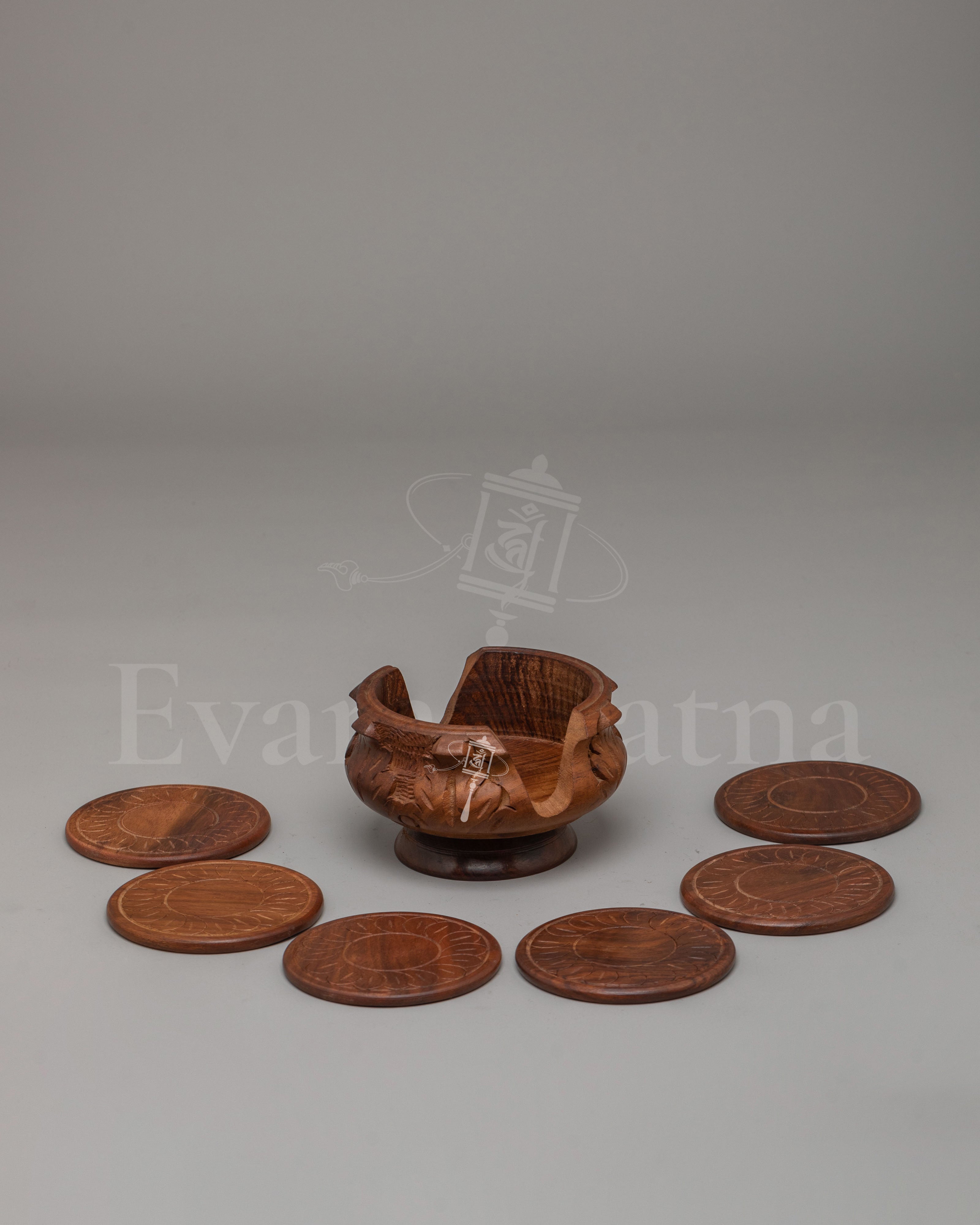 Buddhist Symbol Coaster Set
