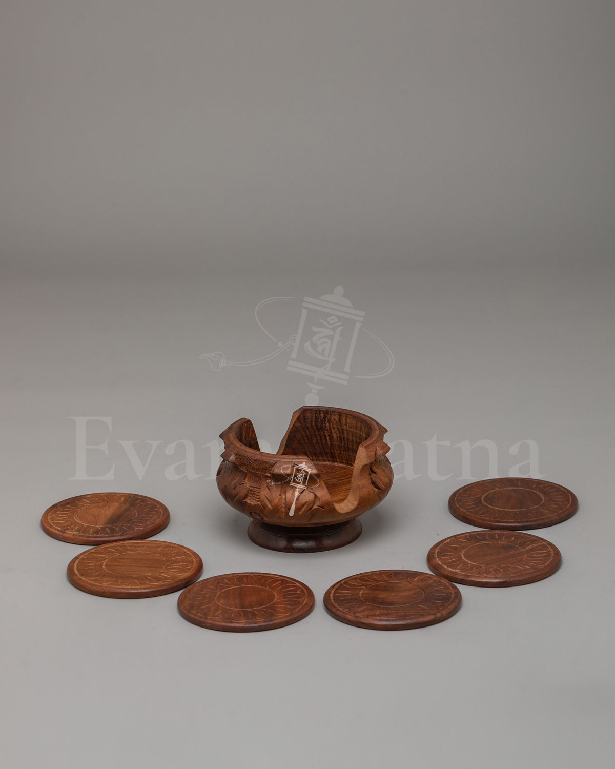 Buddhist Symbol Coaster Set
