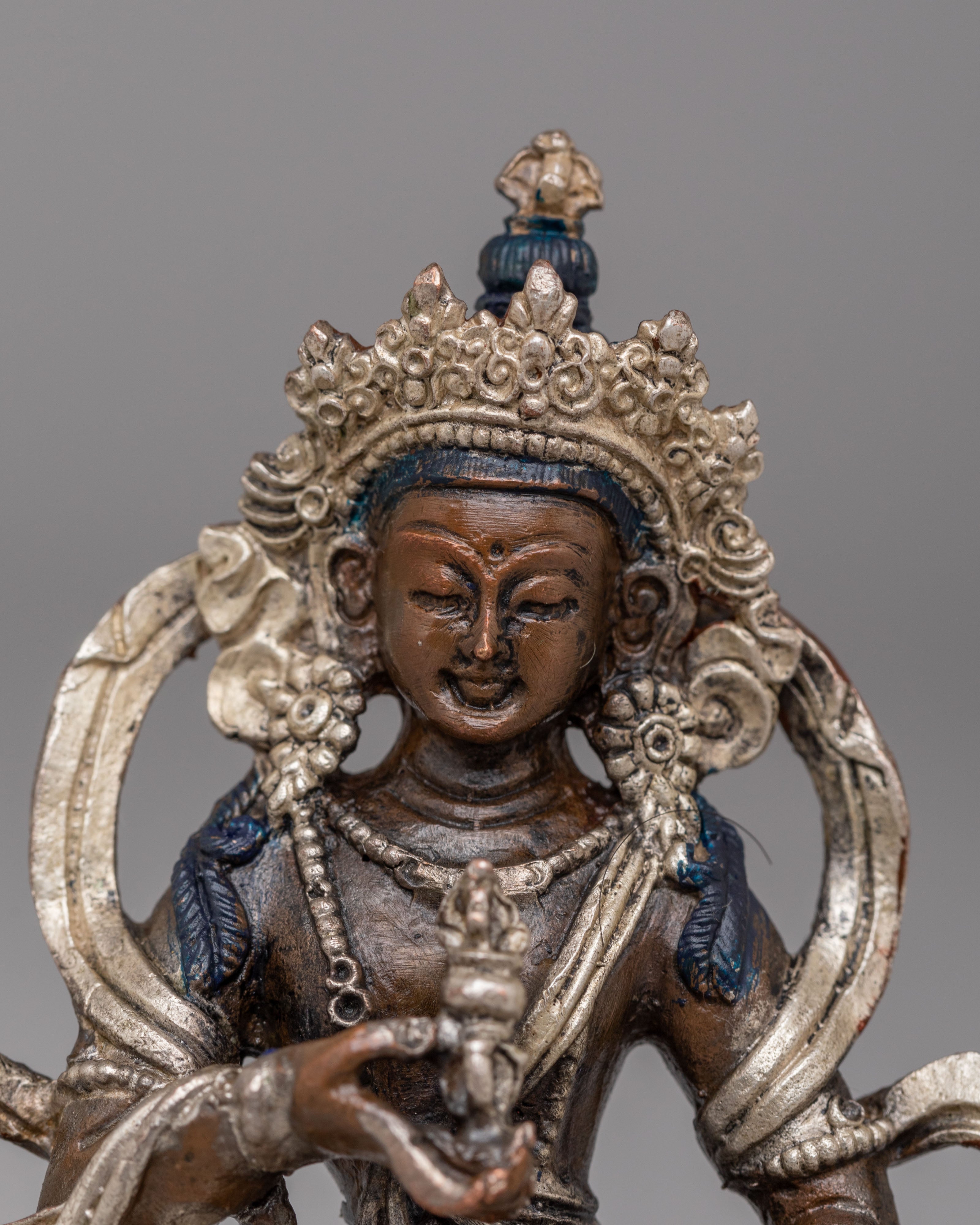 Himalayan Handmade Vajrasattva Statue | Spiritual Meditation Altar Decor