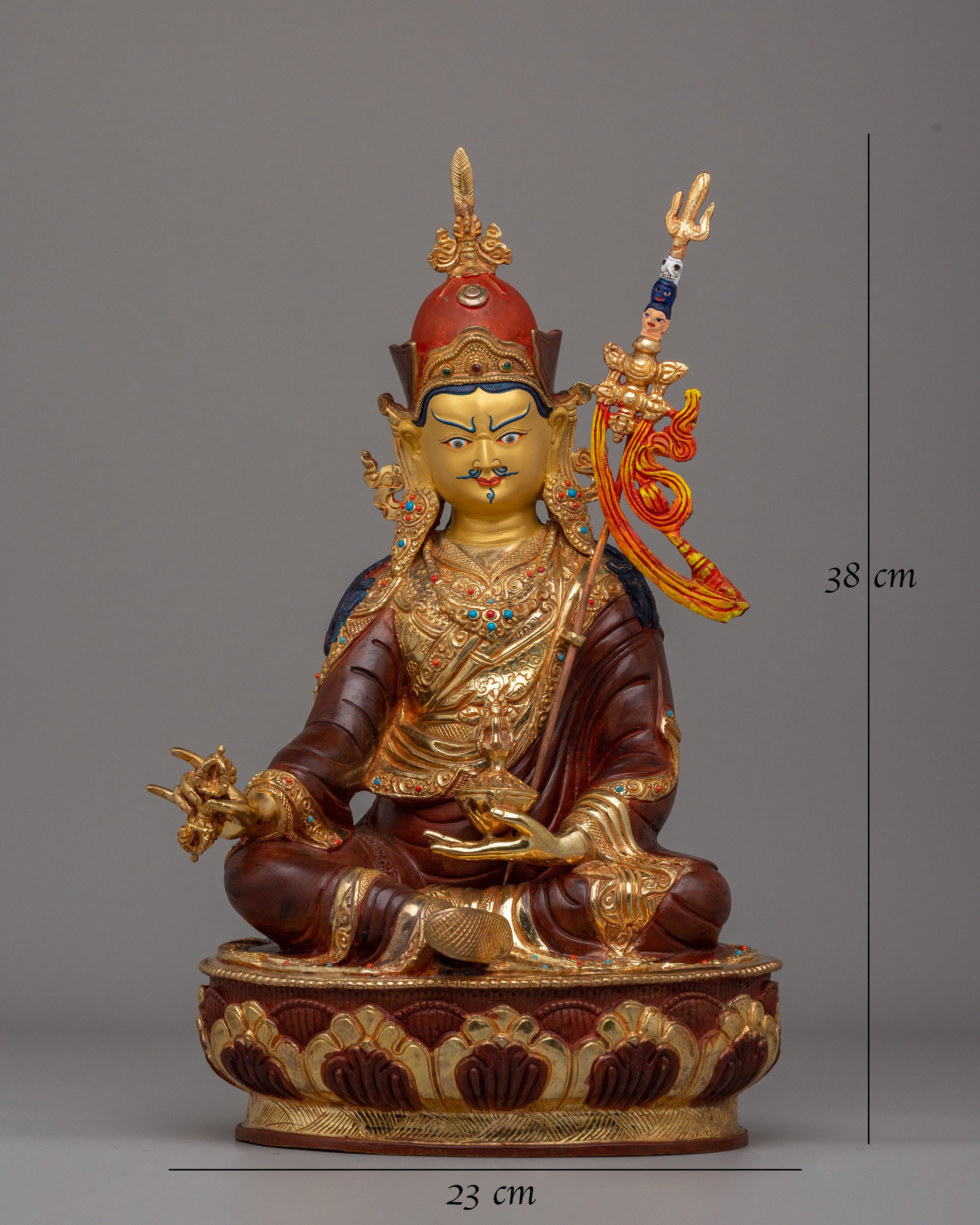 Traditional Guru Padmasambhava Statue | A Sacred Tibetan Masterpiece