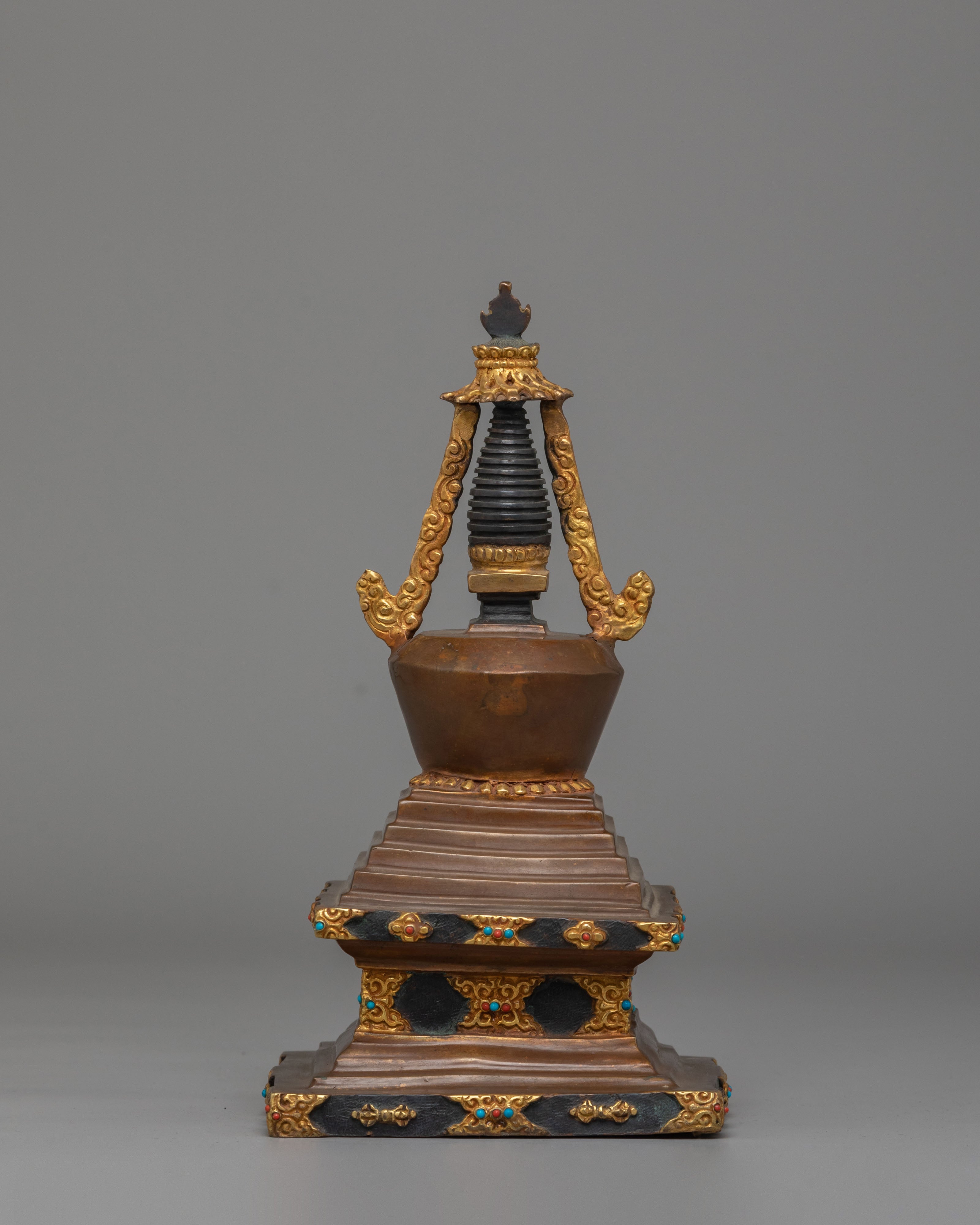 Eight Great Tibetan Stupa Set | Sacred Buddhist Shrine Decor