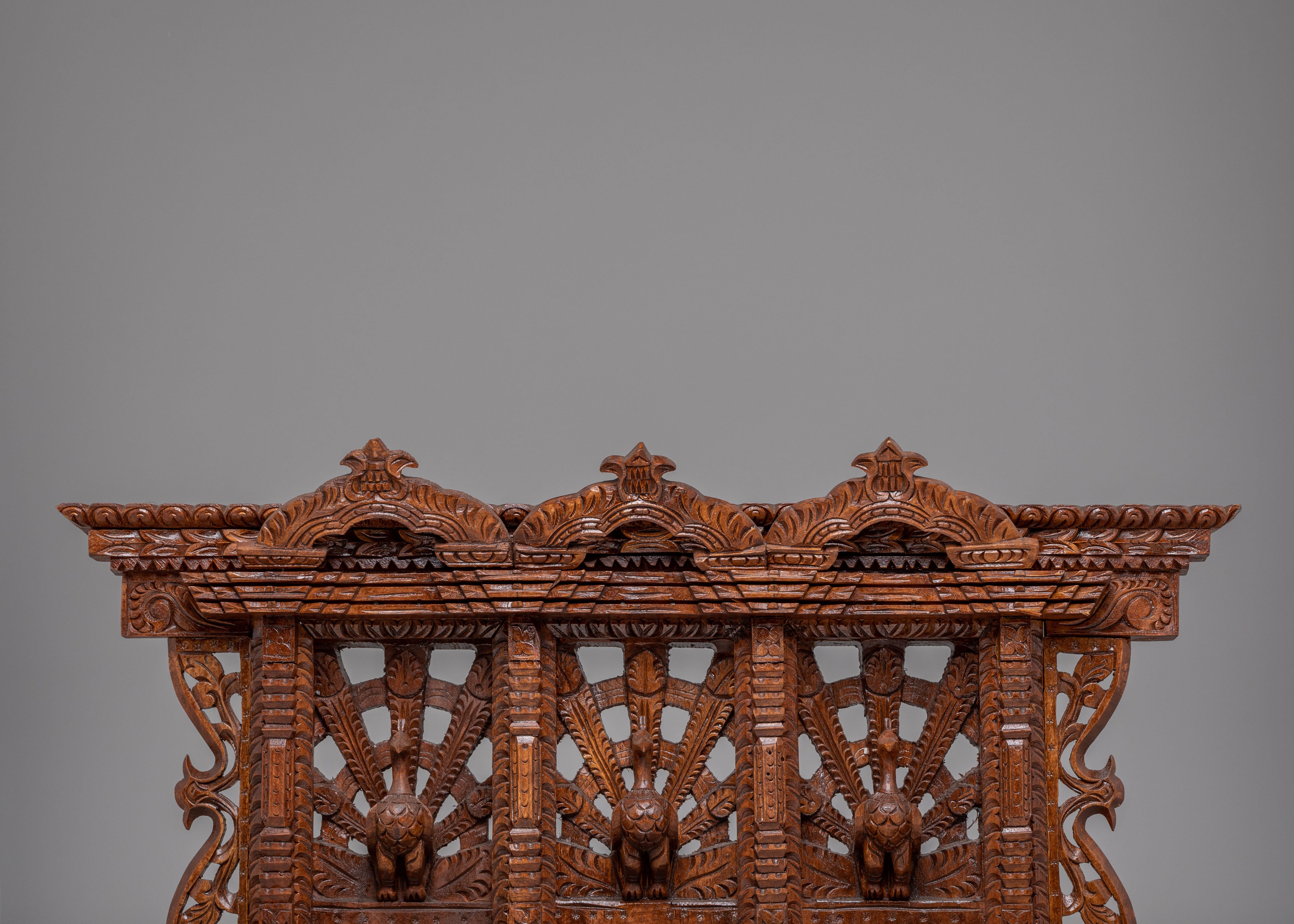 Hand Carved Wooden Wall Hanging | Himalayan Home Display