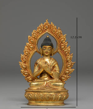 Handmade Vairocana Buddha Handcrafted Statue | Tibetan Enlightenment Art