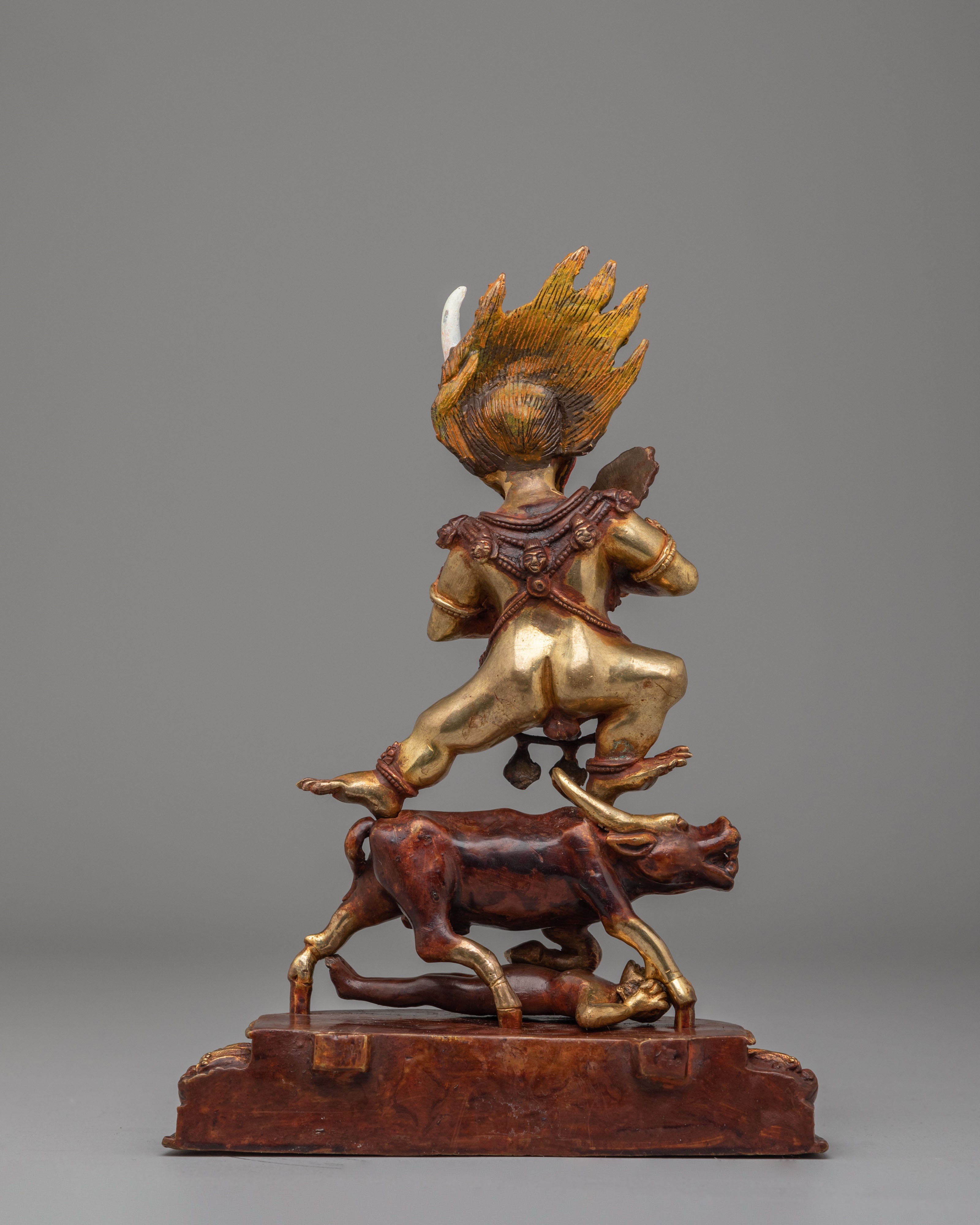 Lord of Death Yama Dharmaraja Statue | Tibetan Guardian Deity Figurine