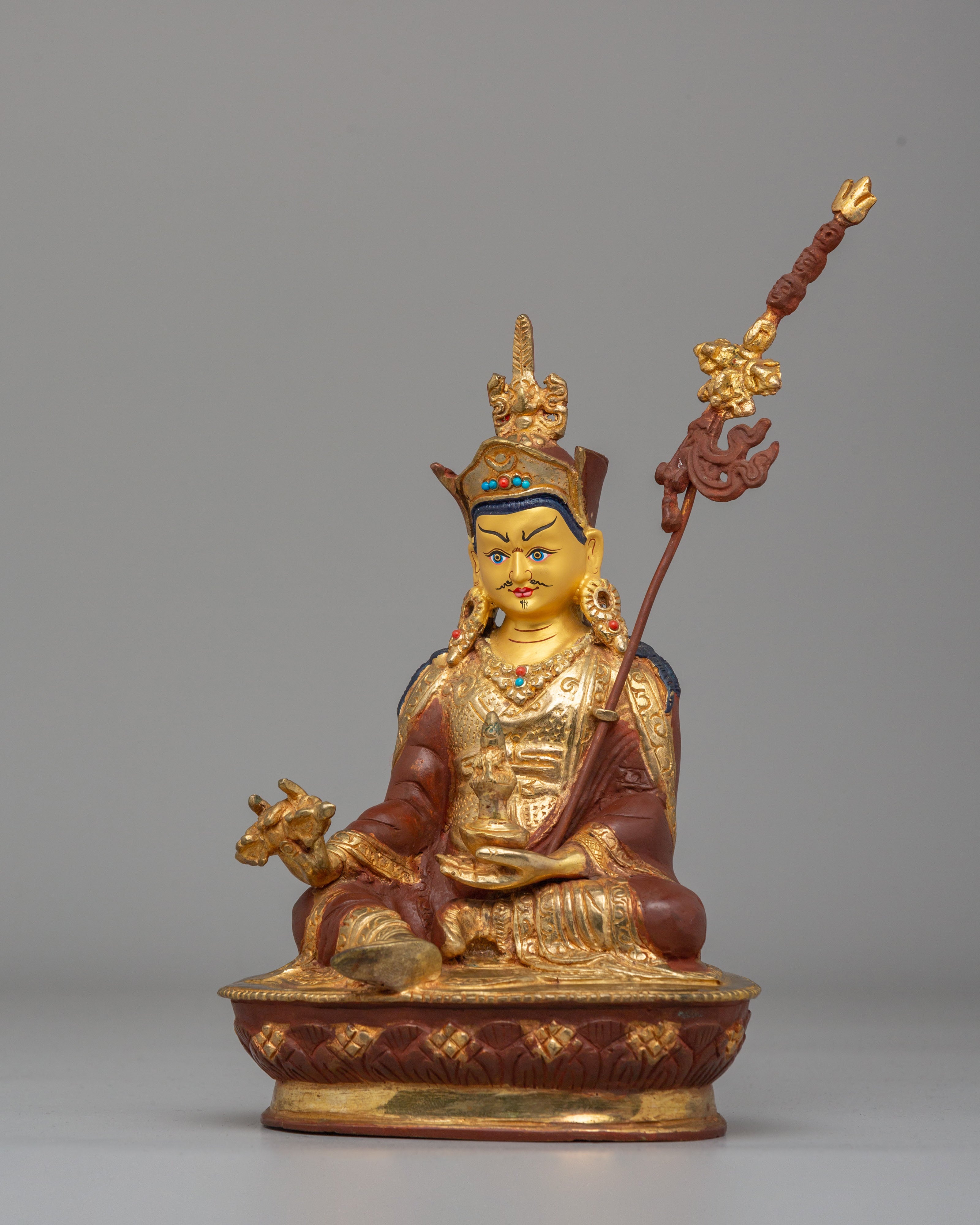 Vajrayana Guru Rinpoche Statue | Himalayan Buddhist Decor