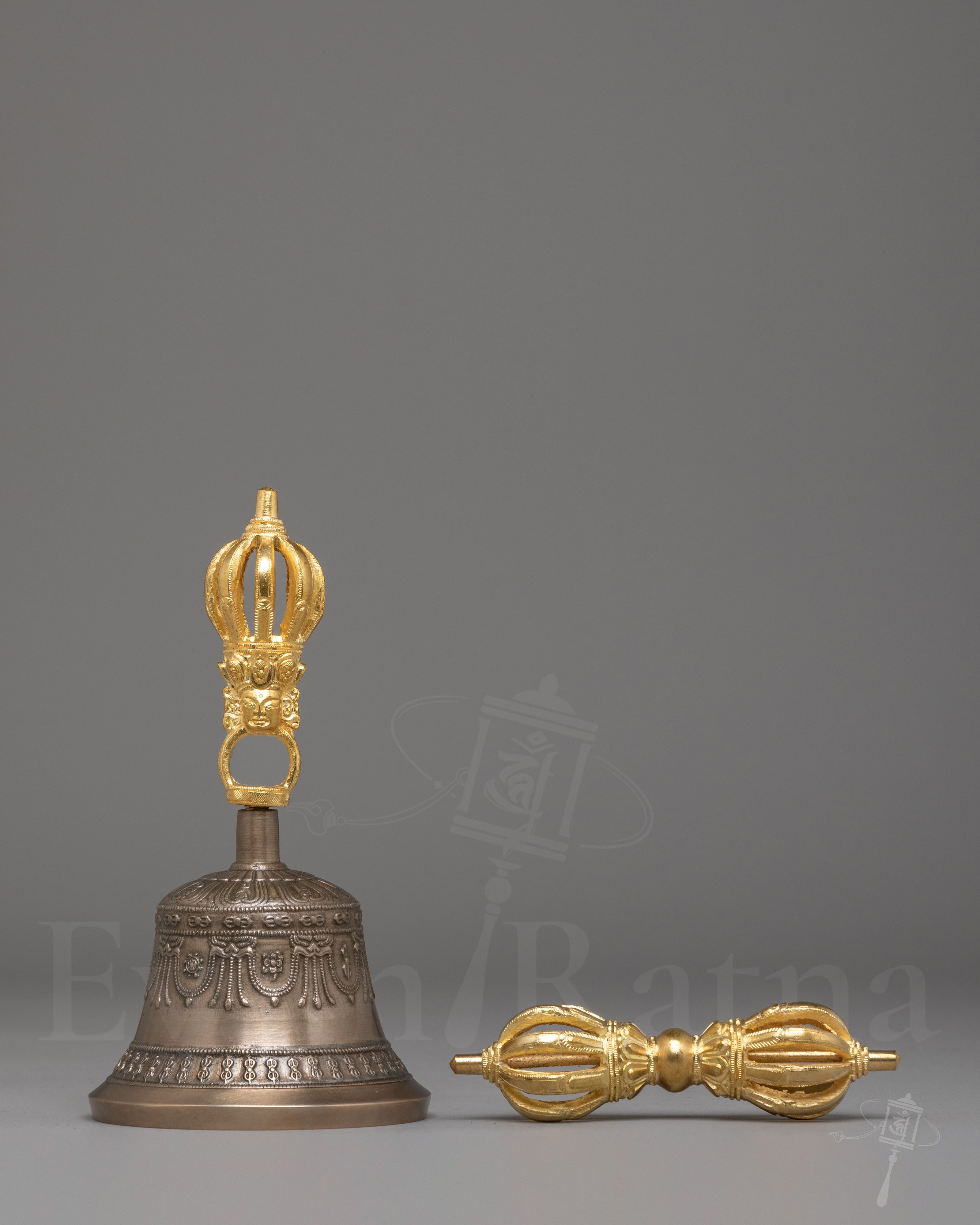 Handmade Ritual Vajra and Bell Set