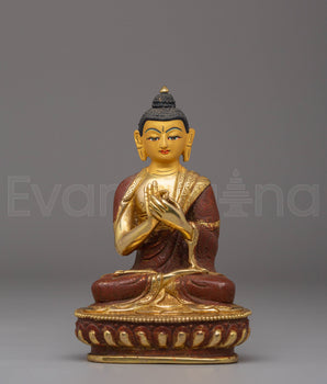 Handcrafted Vairocana Copper Sculpture | Statue for Altar and Meditation