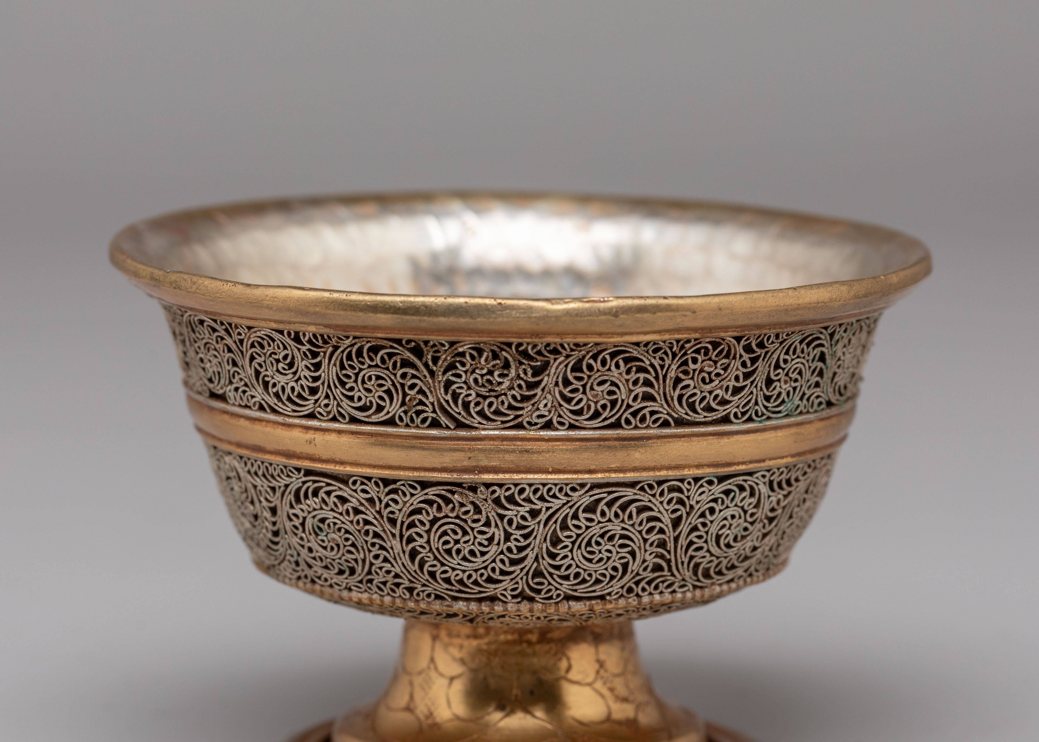 Ceremonial Offering Bowl Set | Tibetan Altar Bowls