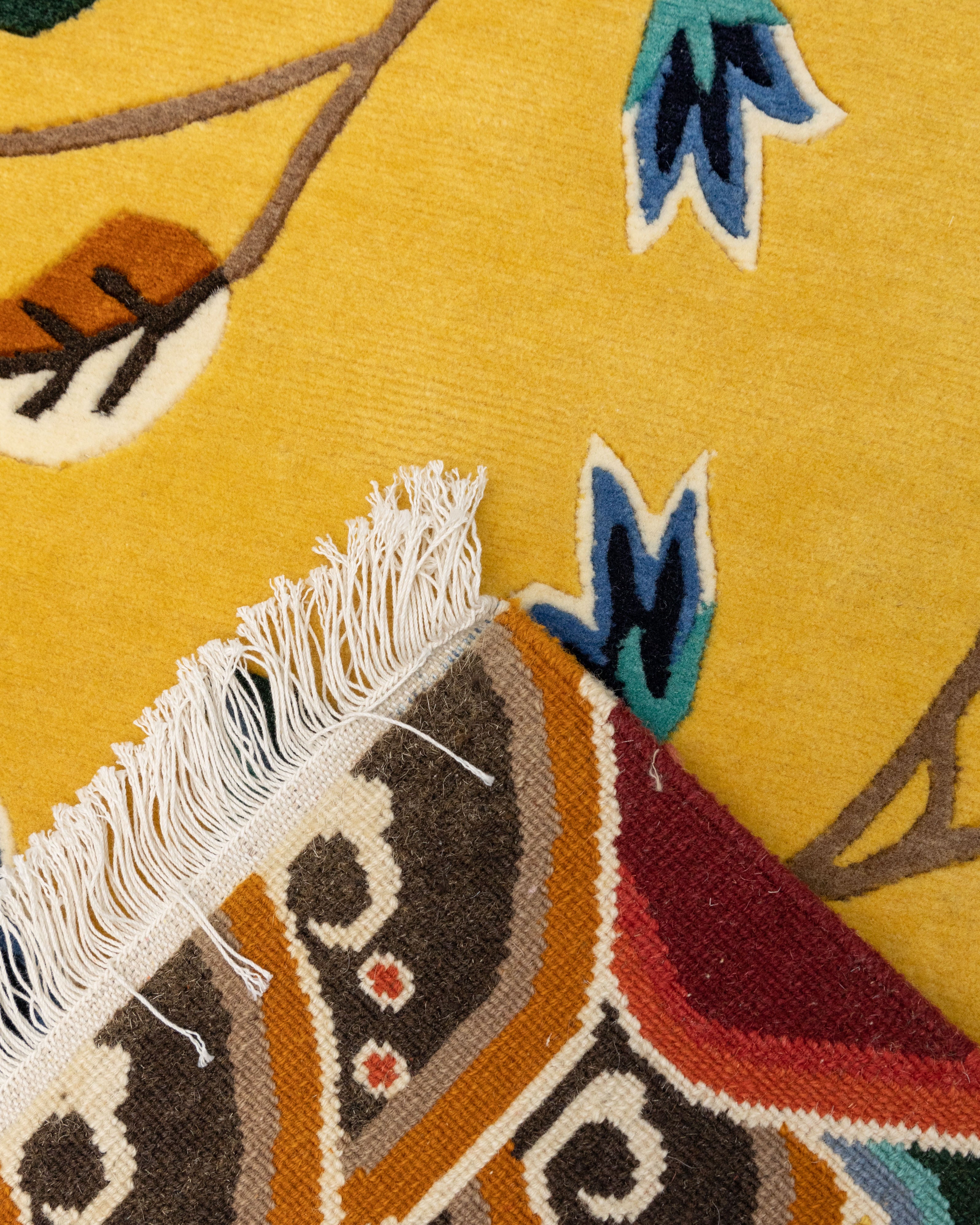 Handcrafted Floral Rug | Sacred Home Decor