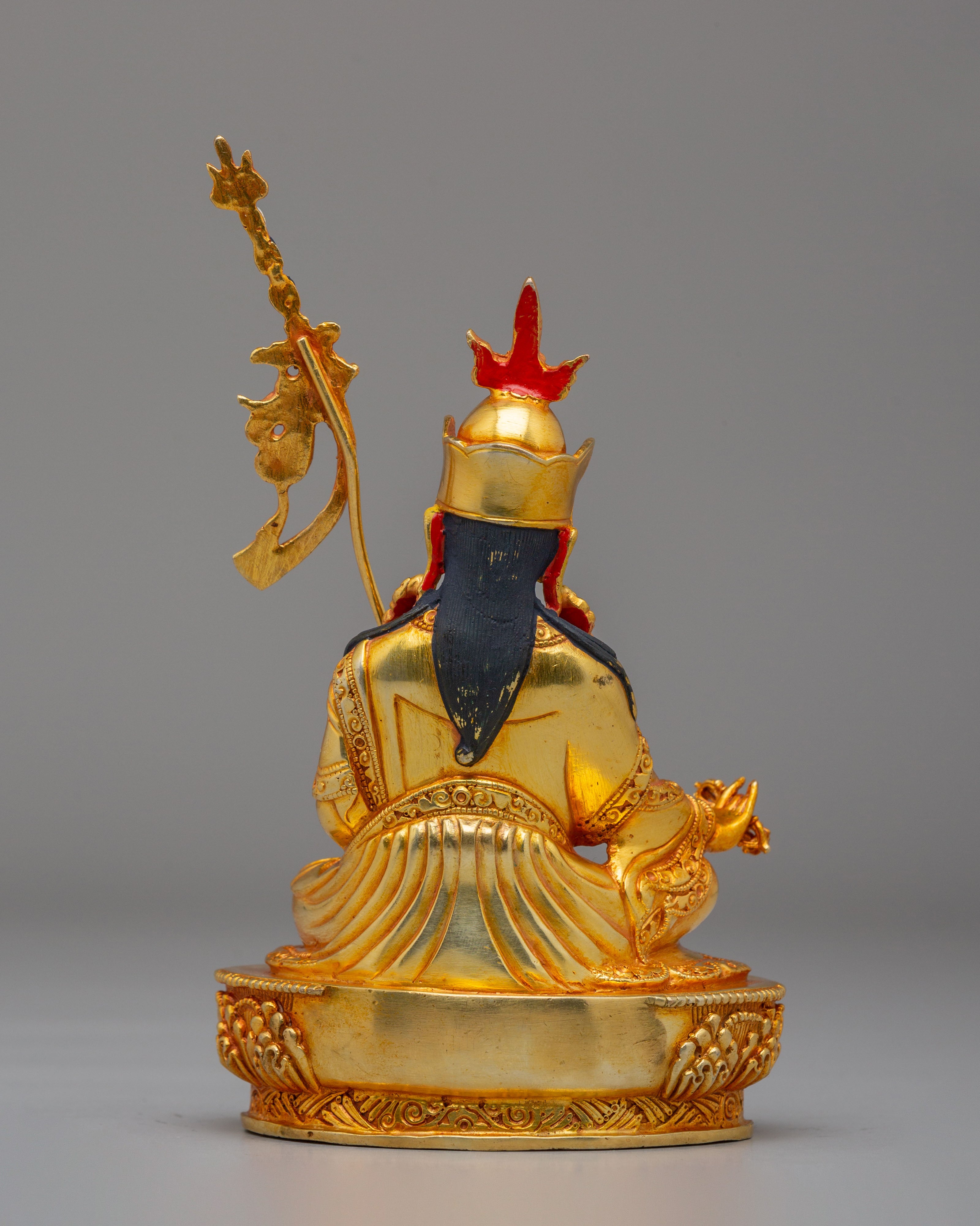 Spiritual Ritual Guru Rinpoche Statue | Tibetan Deity Sculpture