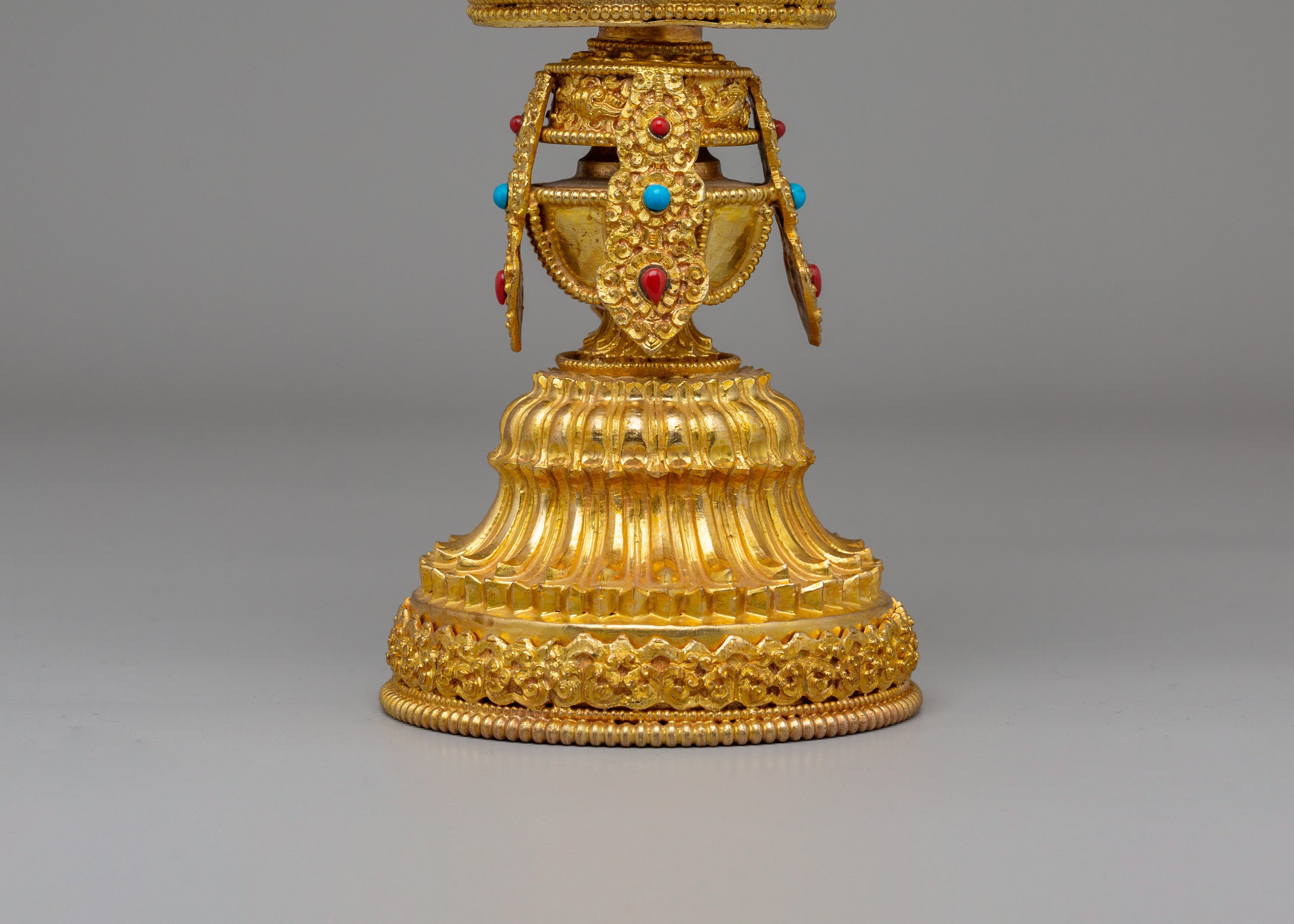 Sacred Dharma Wheel Sculpture | Symbol of Enlightenment