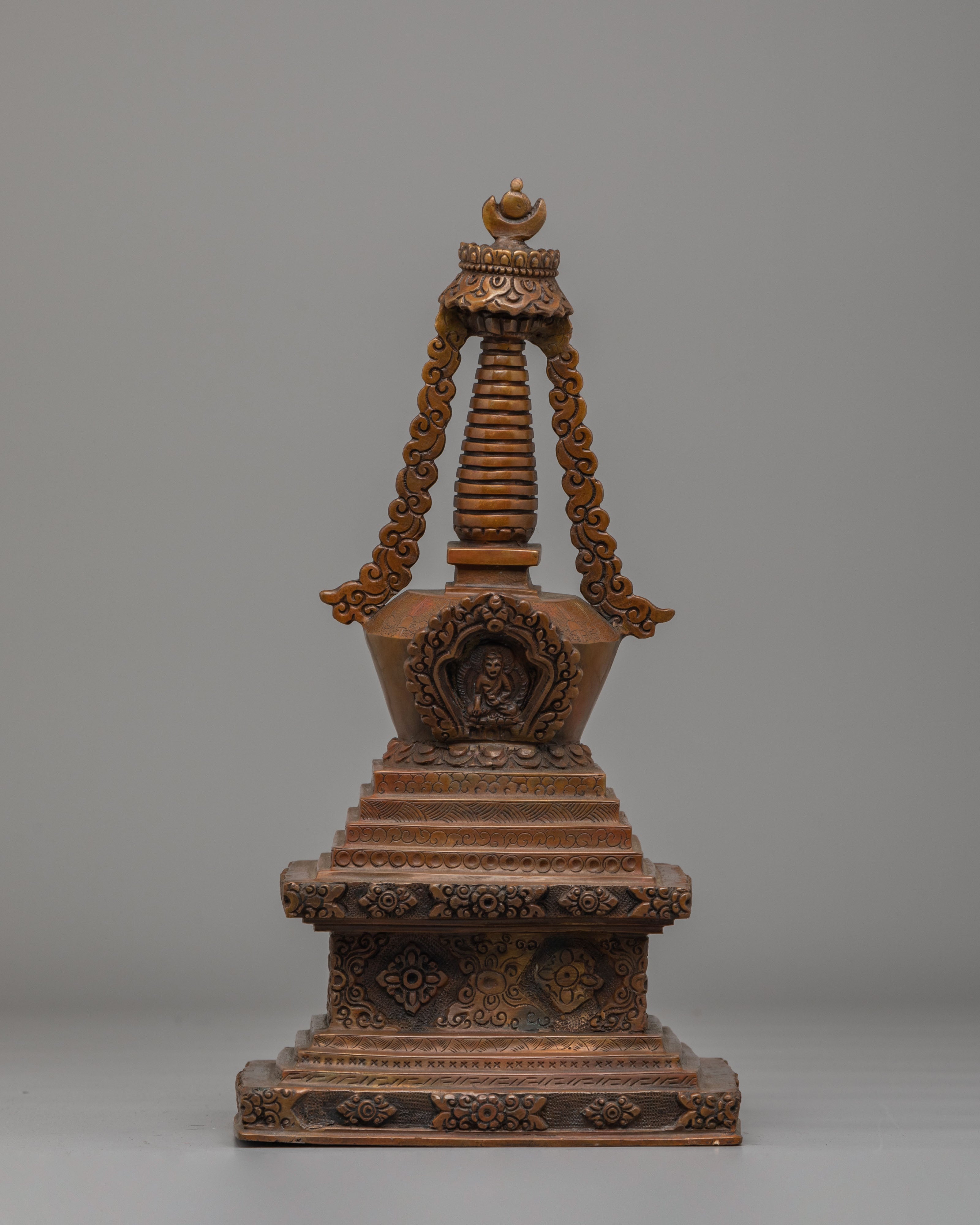 Handcrafted Stupa Set | Traditional Tibetan Ritual Stupas for Meditation