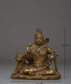 Handmade Brass Shiva Statue | Hindu Deity