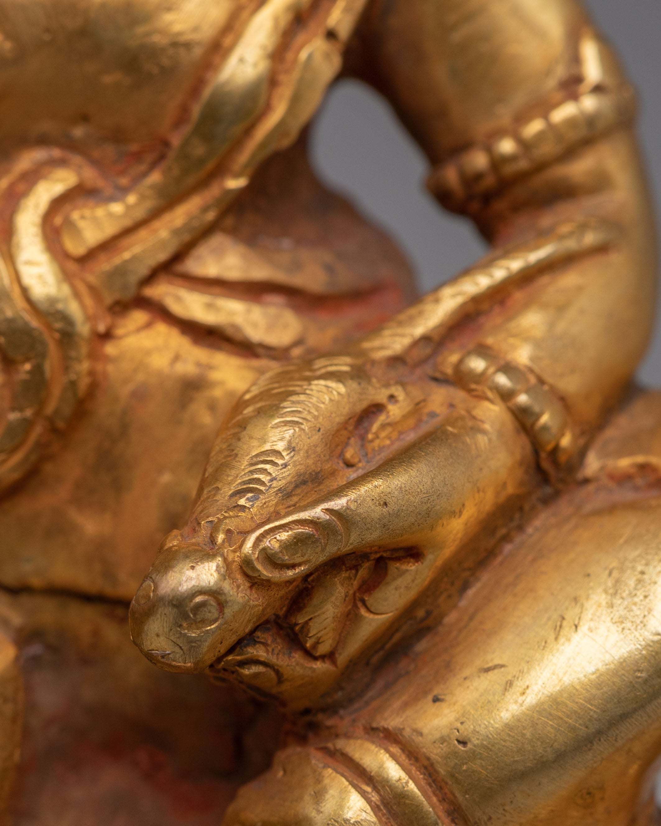 Sacred Tibetan Namtoshe Altar Statue | Wrathful Guardian Deity