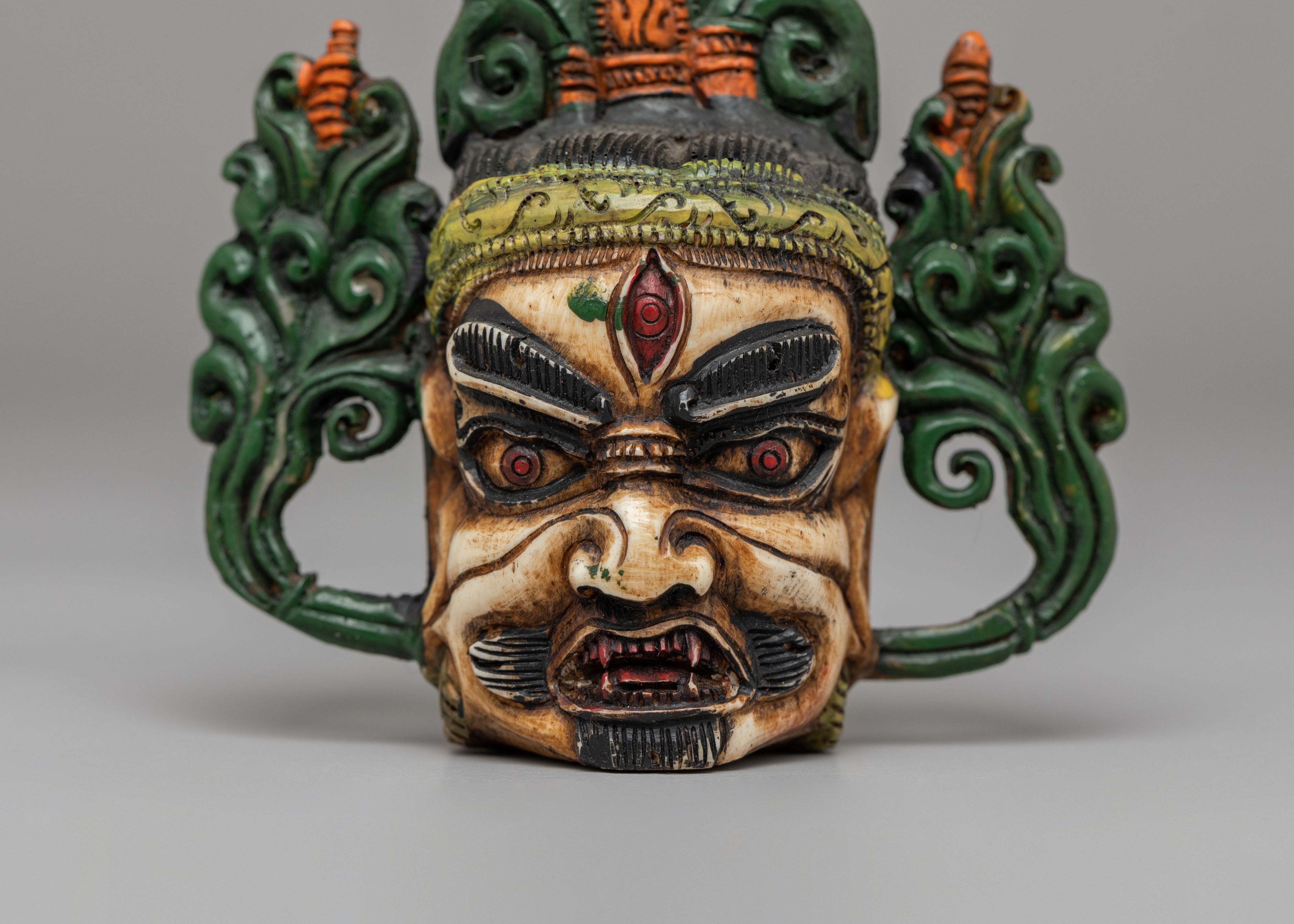 Handcrafted Mahakala Head | Tibetan Art
