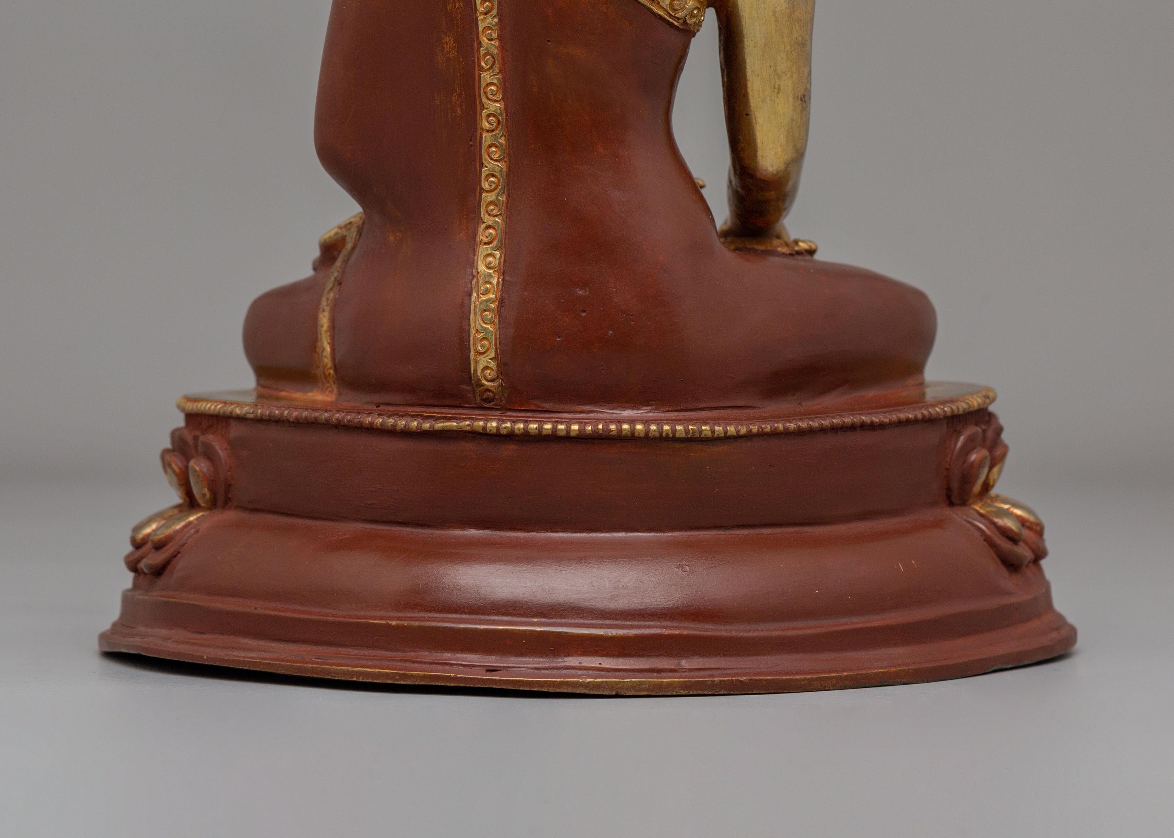Spiritual Crowned Shakyamuni Buddha Statue | Altar Decor