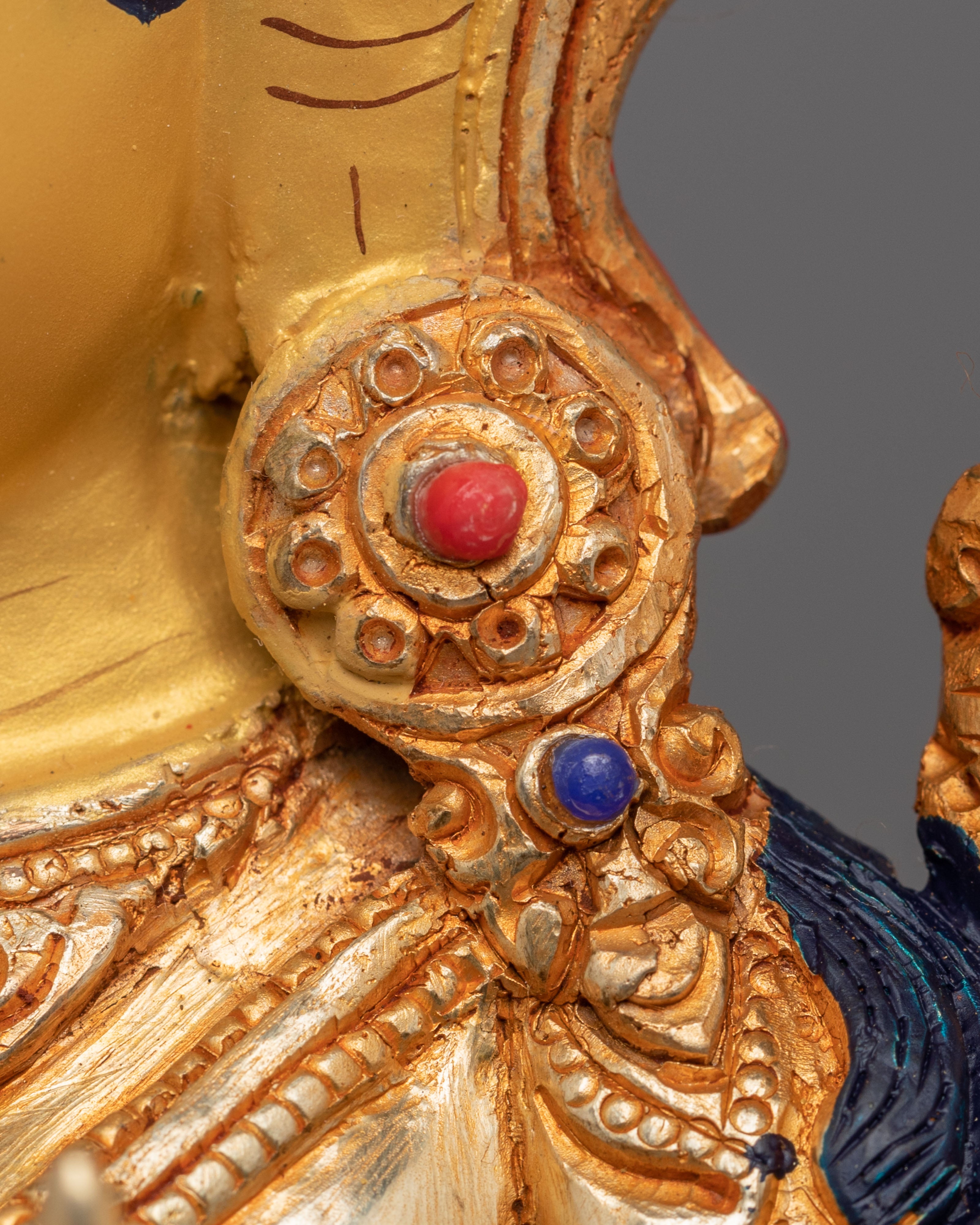 Traditional White Tara Figurine | Tibetan Buddhist Deity