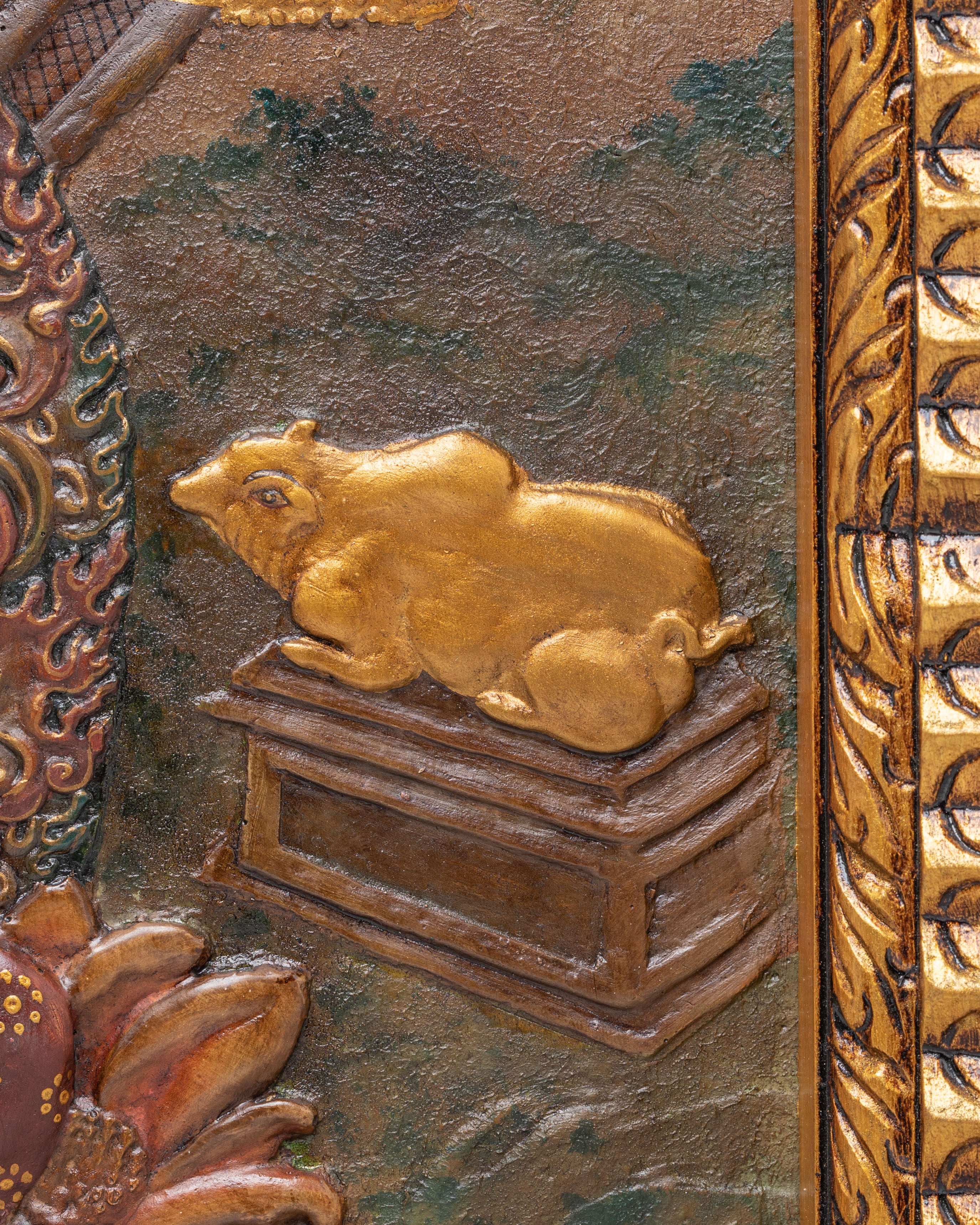 Sacred Ganesha Wall Hanging | Handcrafted Wooden Artwork