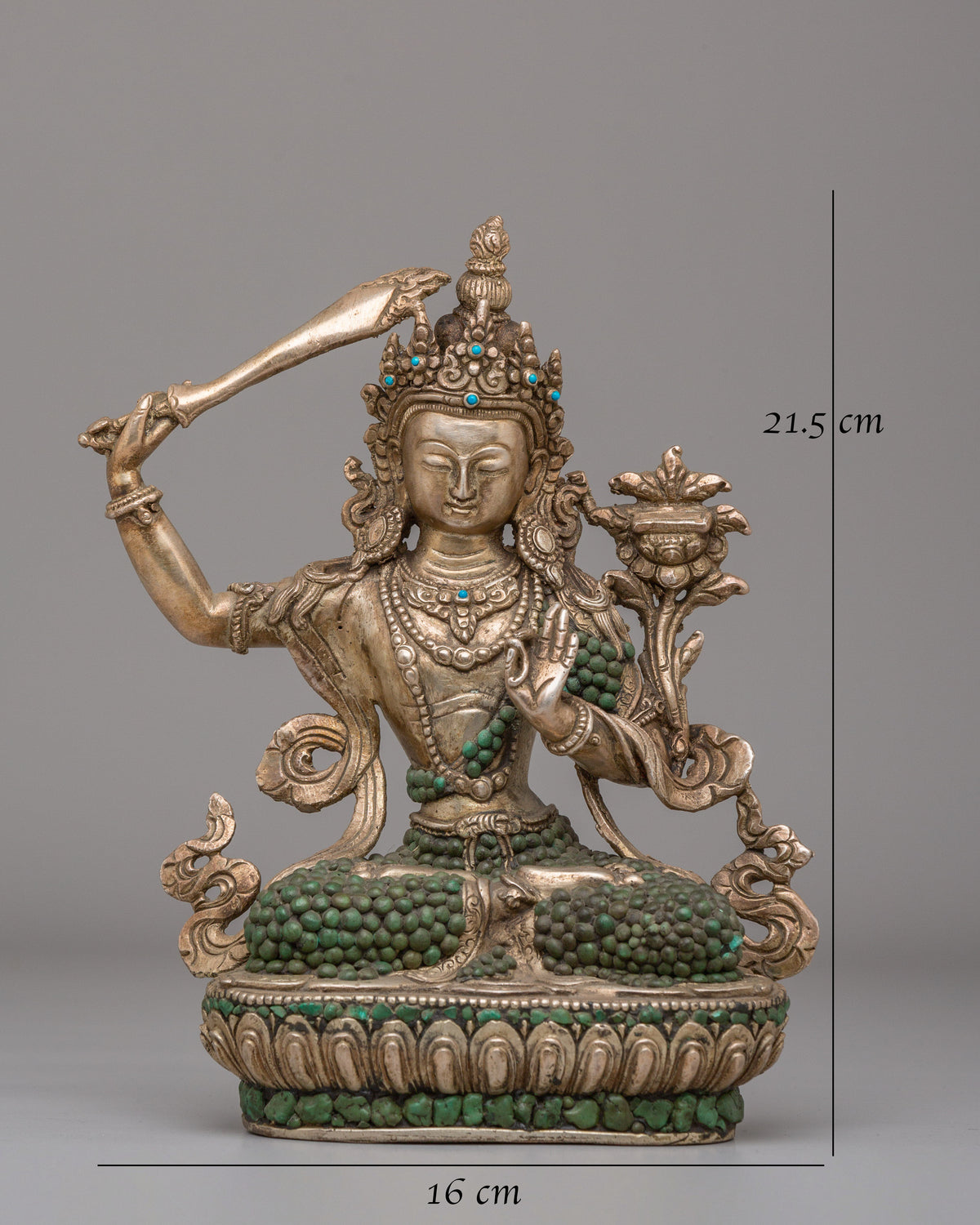 Manjushri Handcrafted Buddhist Statue | Embodiment of Wisdom