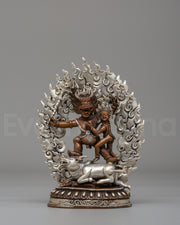 Yama Dharmaraja With Consort Statue