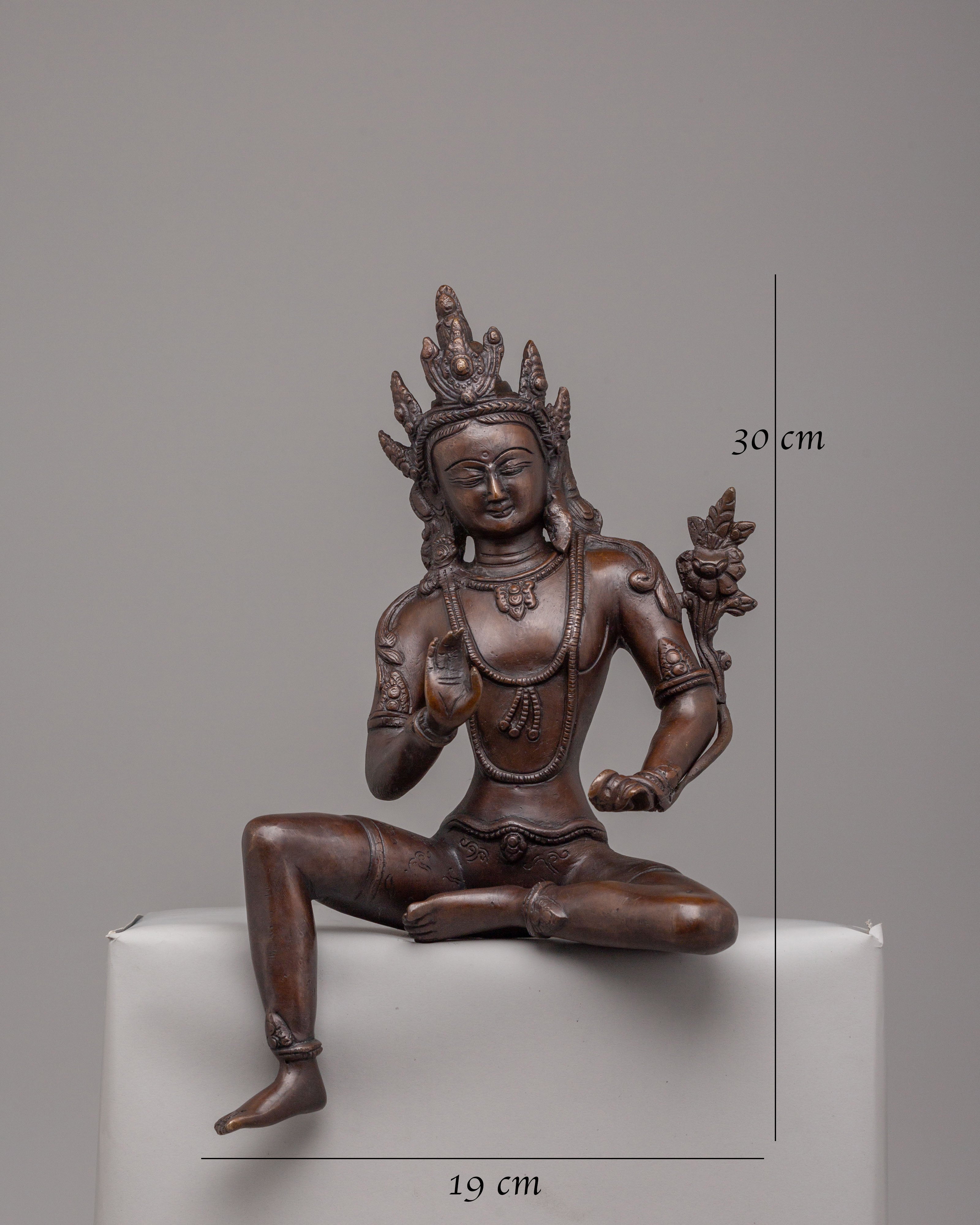 Divine Green Tara Statue | Tibetan Protector Bodhisattva
