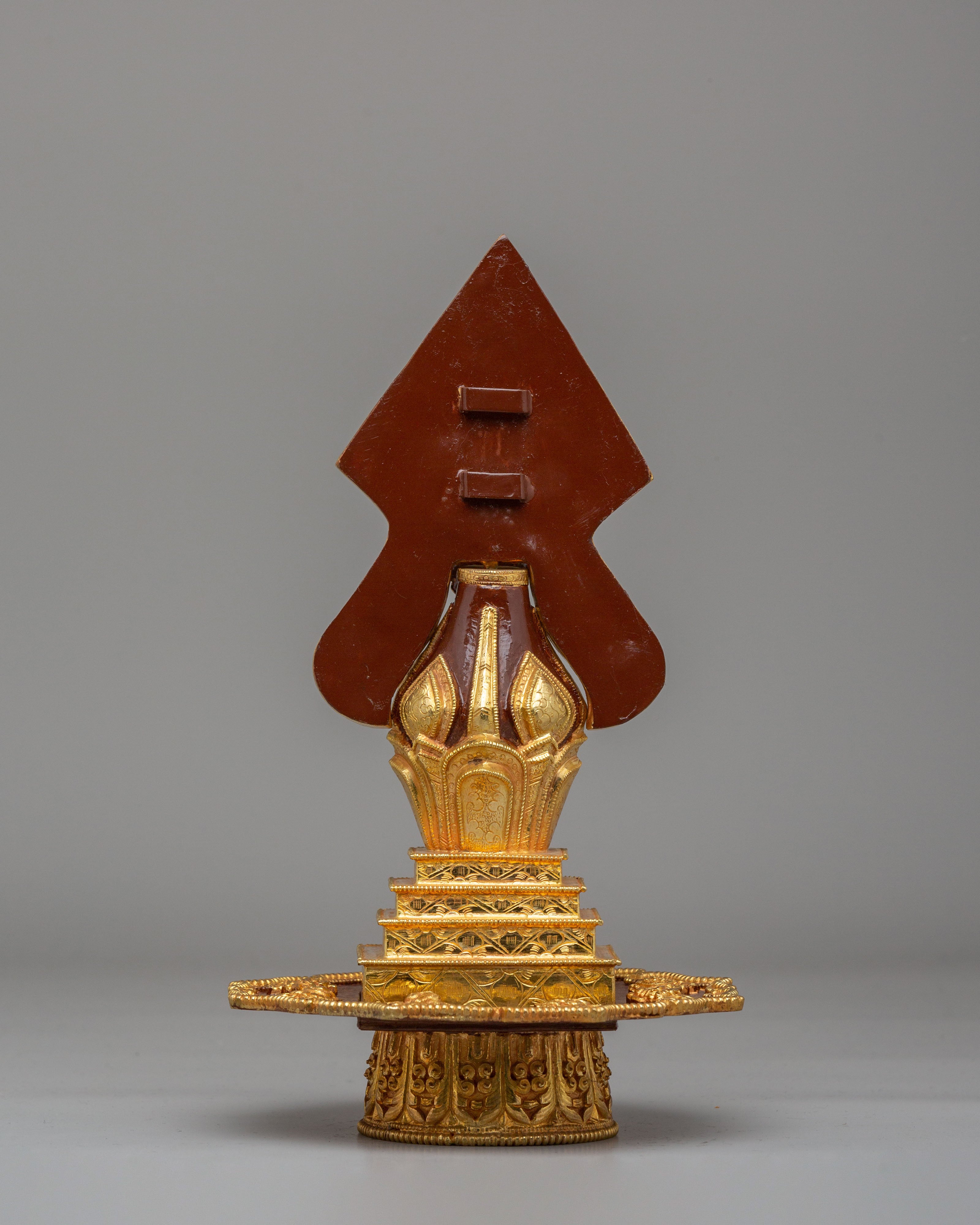 Handmade Gold-Plated Torma | Multi Deity Mandala