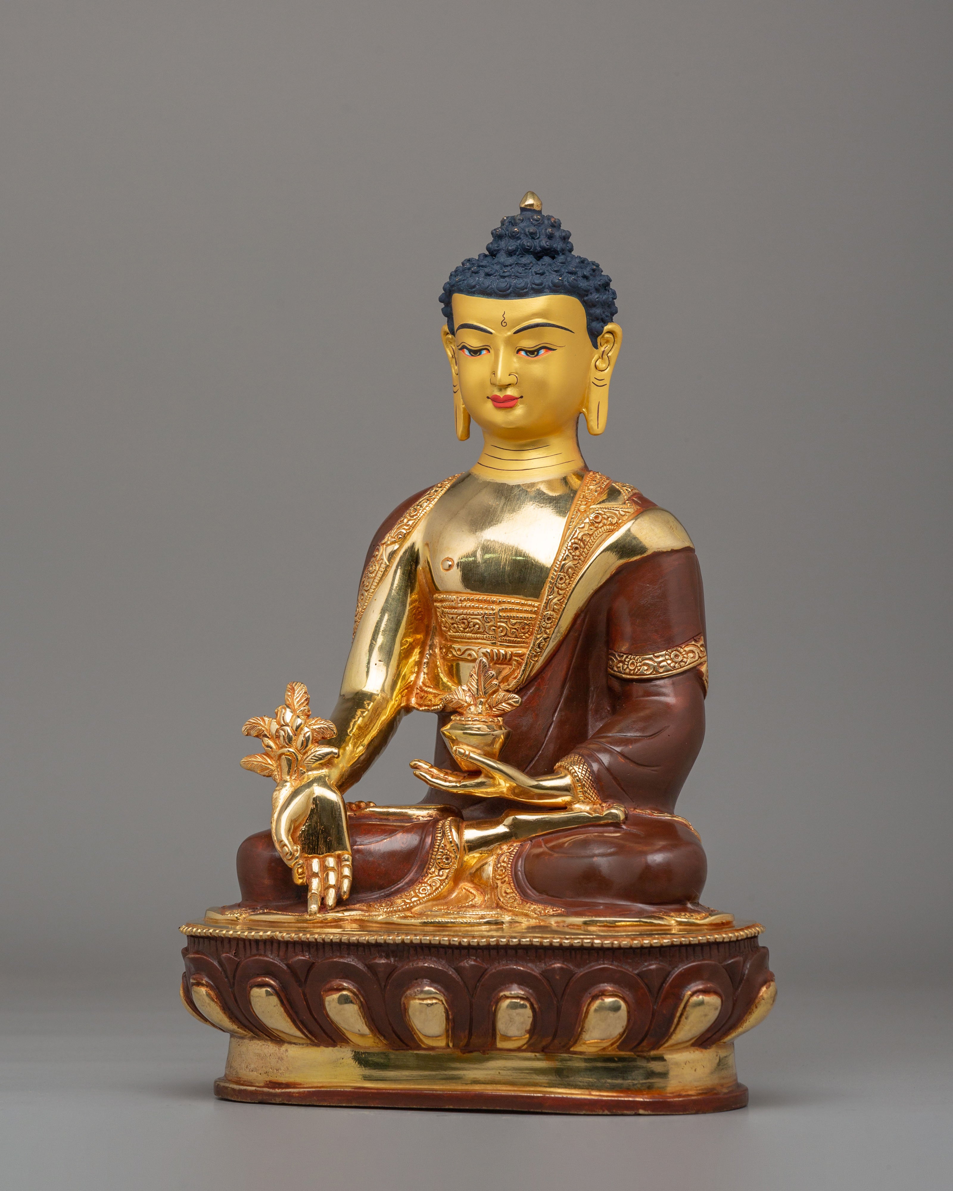 Bhaisajyaguru Healing Buddha Figurine | Tibetan Medicine Buddha Sculpture