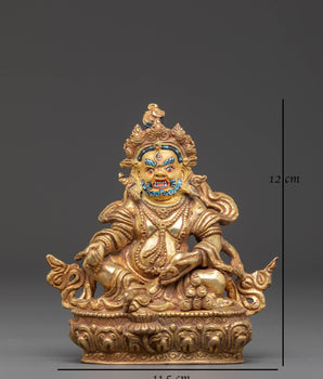 Handcrafted Copper Statue of Dzambhala 