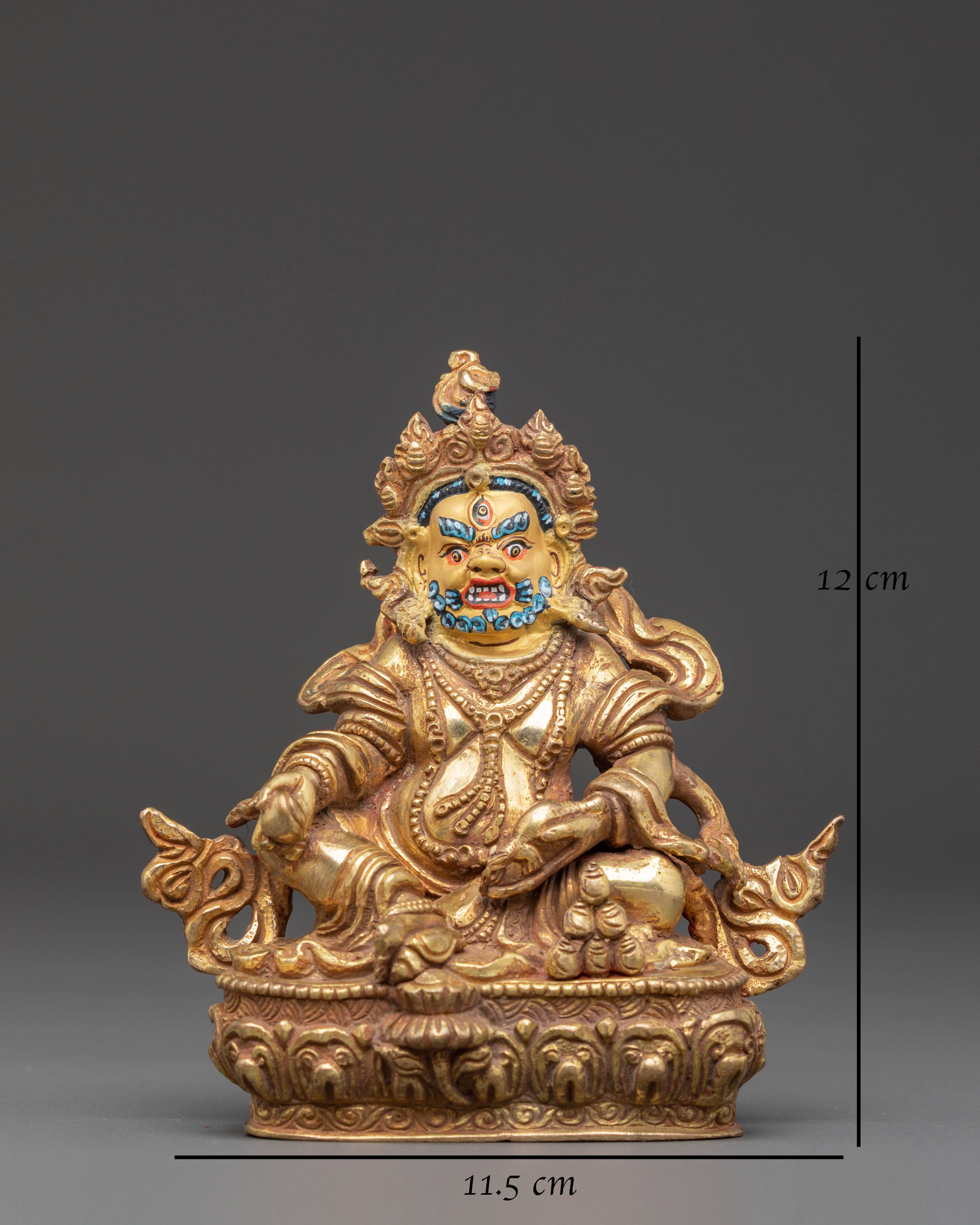 Handcrafted Copper Statue of Dzambhala 