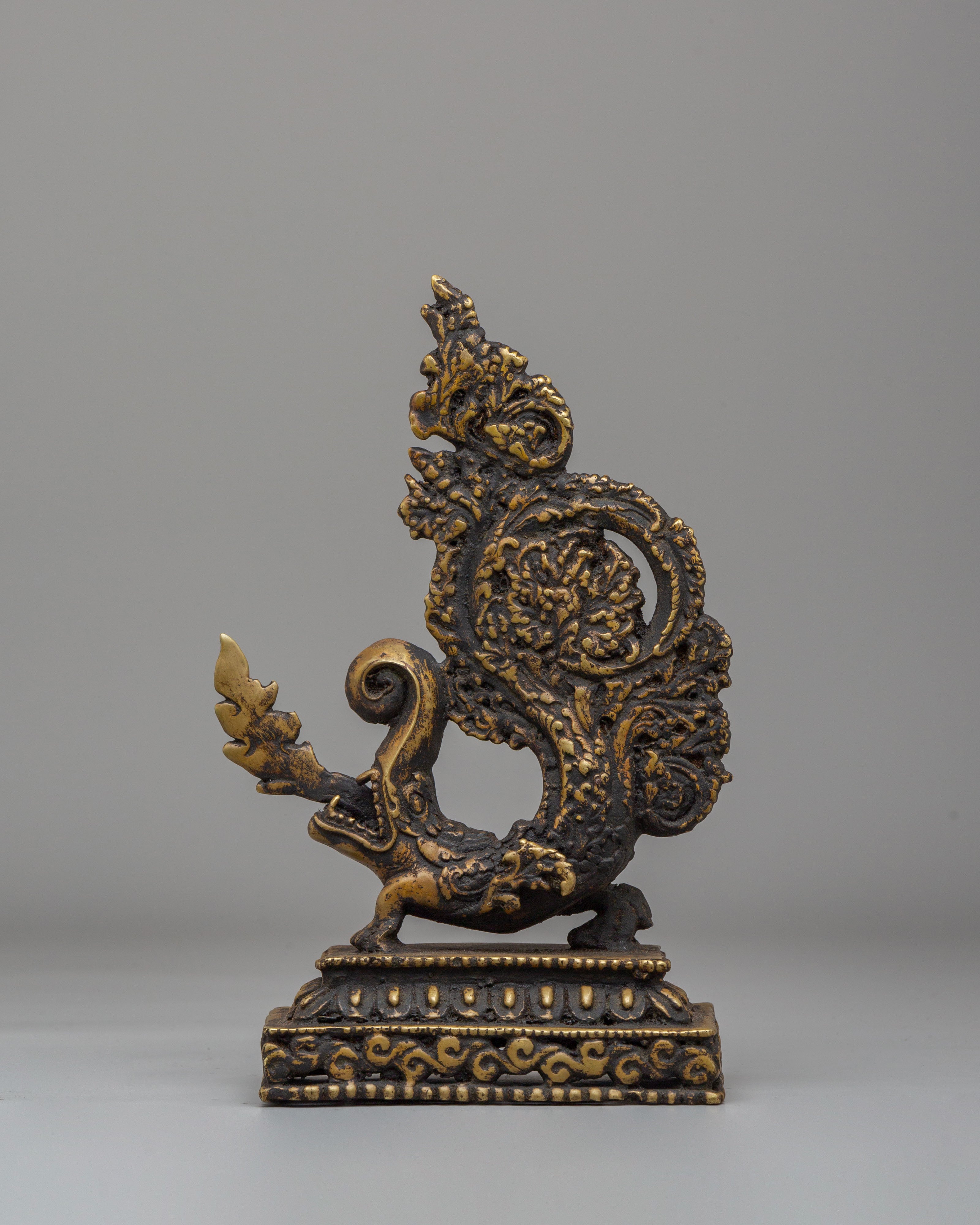Handcrafted Dragon Decorative Set | Tibetan Ritual Dragon Figurine