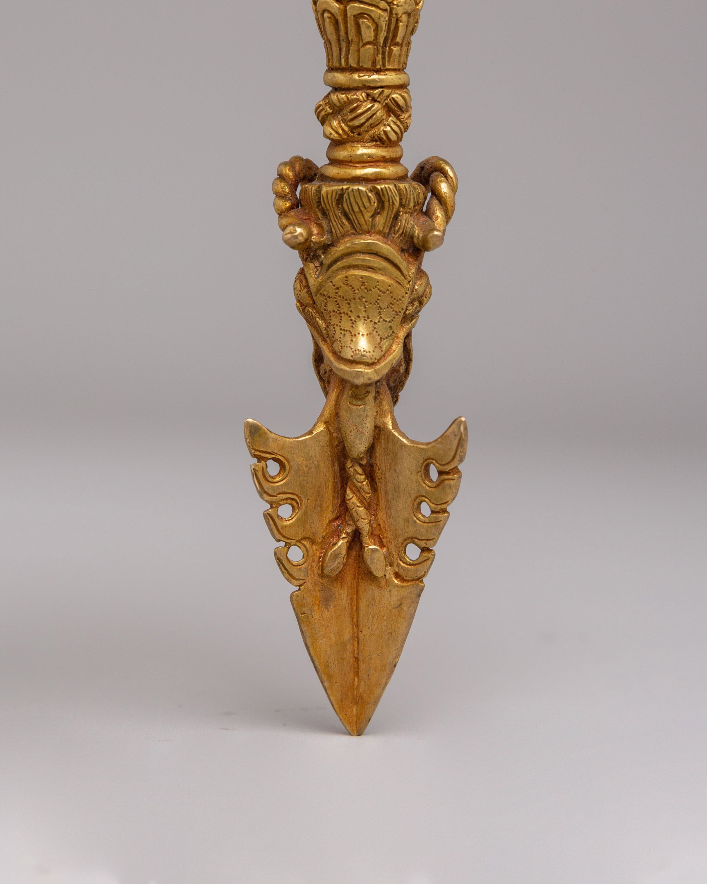 Handcrafted Three Sided Phurba | Tibetan Ritual Dagger for Protection & Meditation