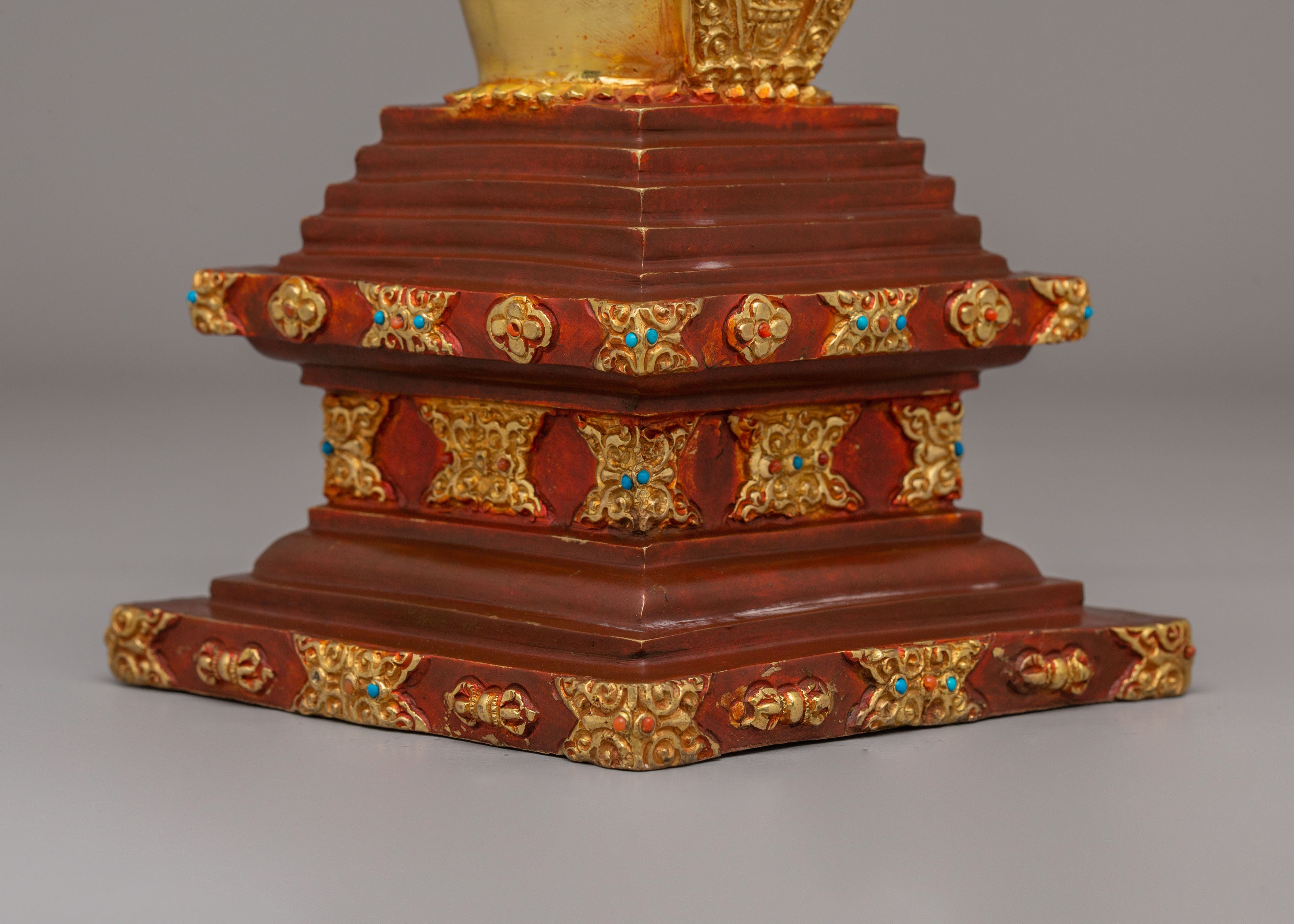 Handcrafted Enlightenment Jangchub Stupa | Symbol of Wisdom and Spiritual Awakening