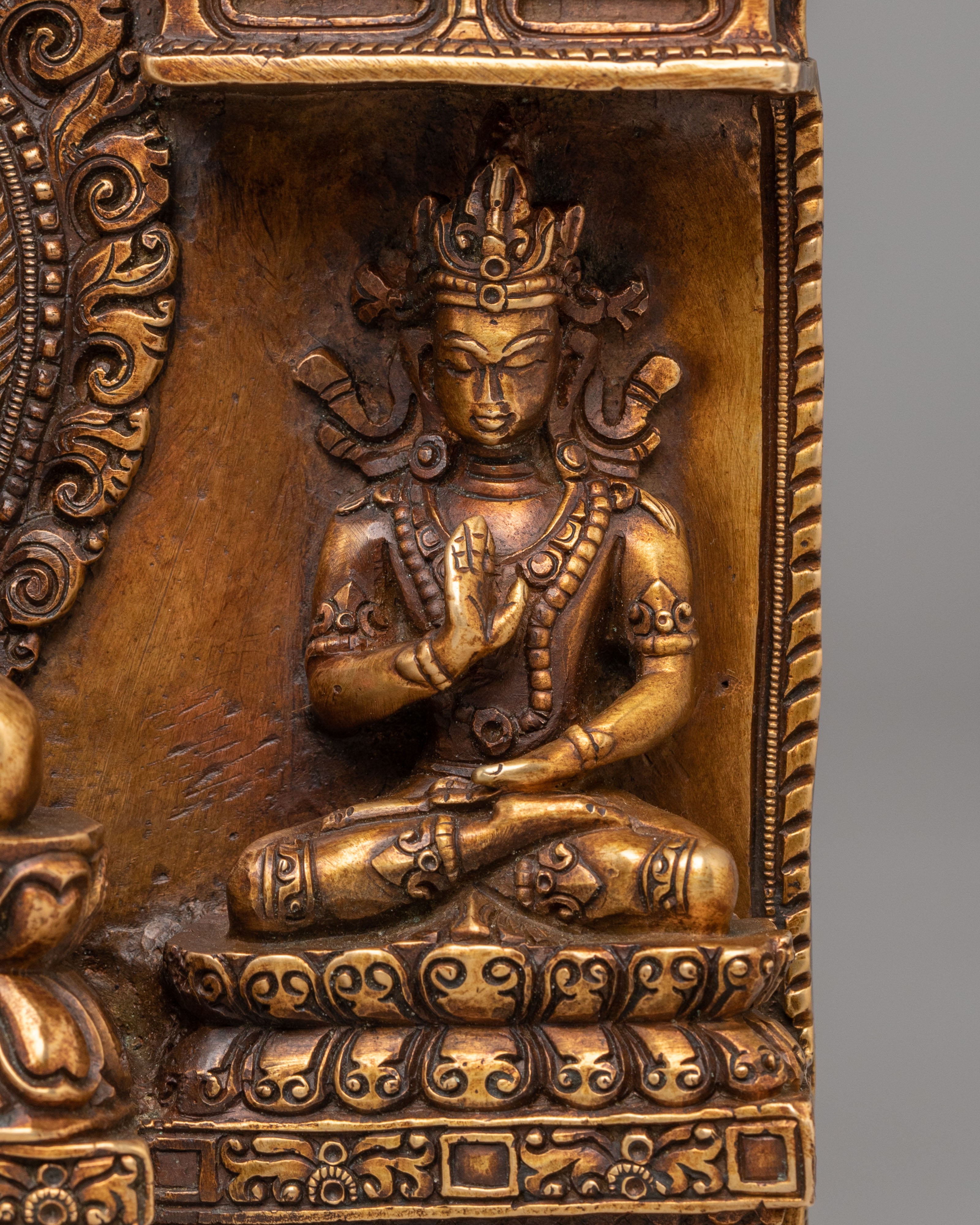 Carved Deity Wall Hanging | Sacred Artwork for Home Decor