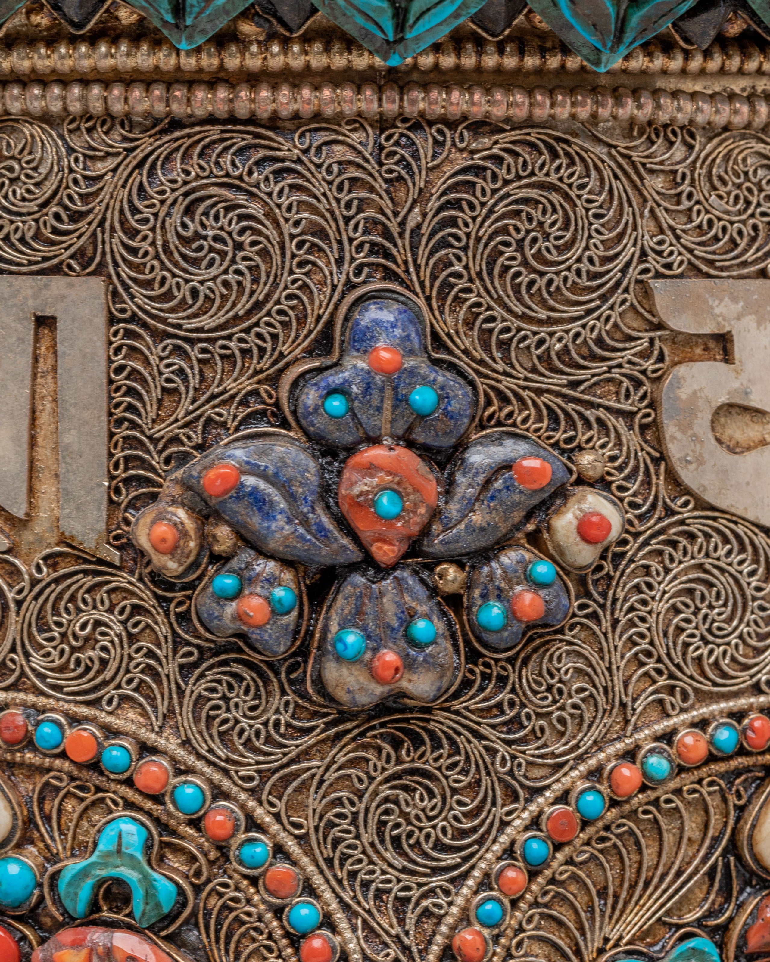 Handcrafted Mantra Prayer Wheel | Tibetan Dharma Decor